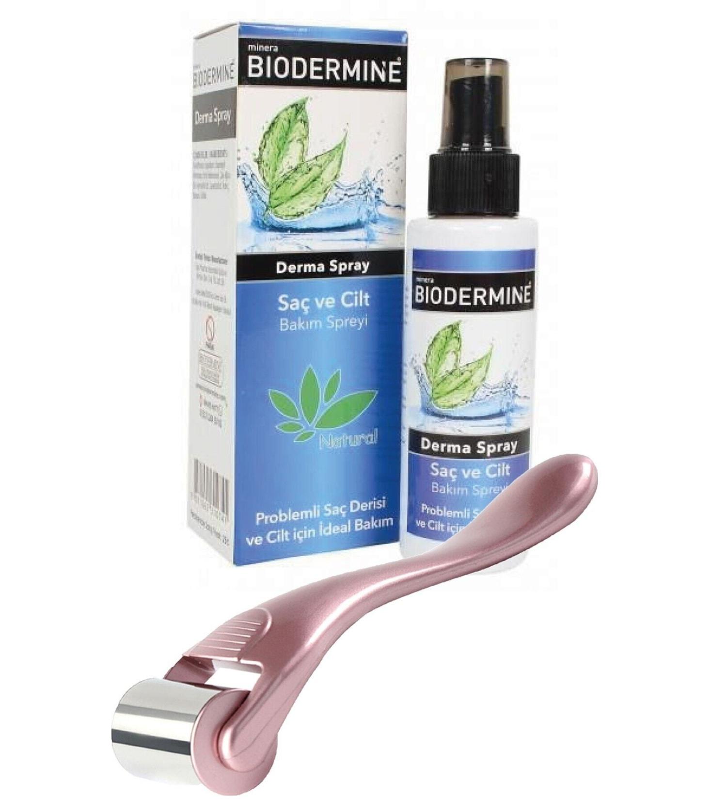pazariz Biodermine Derma Spray Hair and Skin 100 Ml + Ice Roller