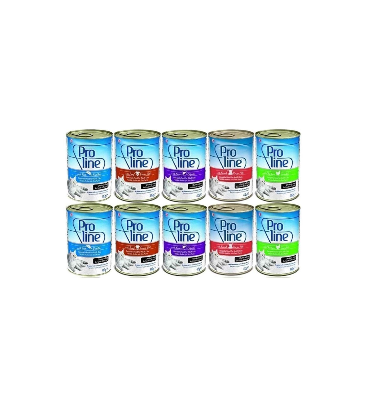 Proline Proline Mixed Canned Cat Food 415 Gr X 10 Pieces