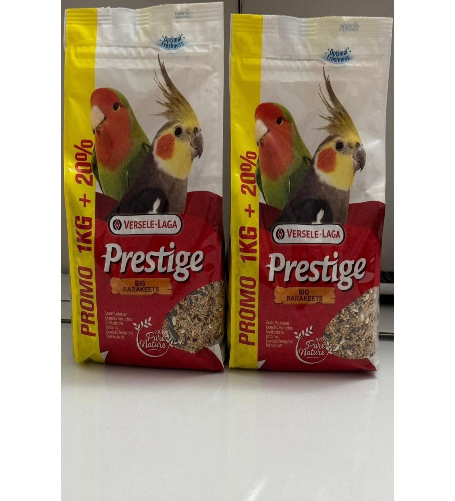 Versele Laga PRESTIGE BIG PARAKEETS 1.2 KG PARROT FOOD X 2 PIECES