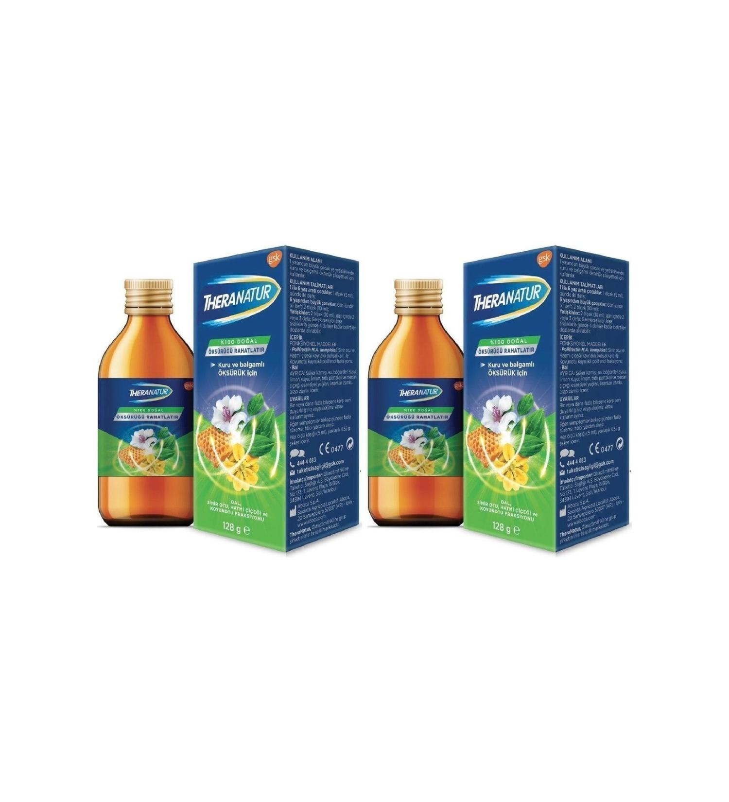 theranatur Herbal Syrup 128 gr 2 Boxes