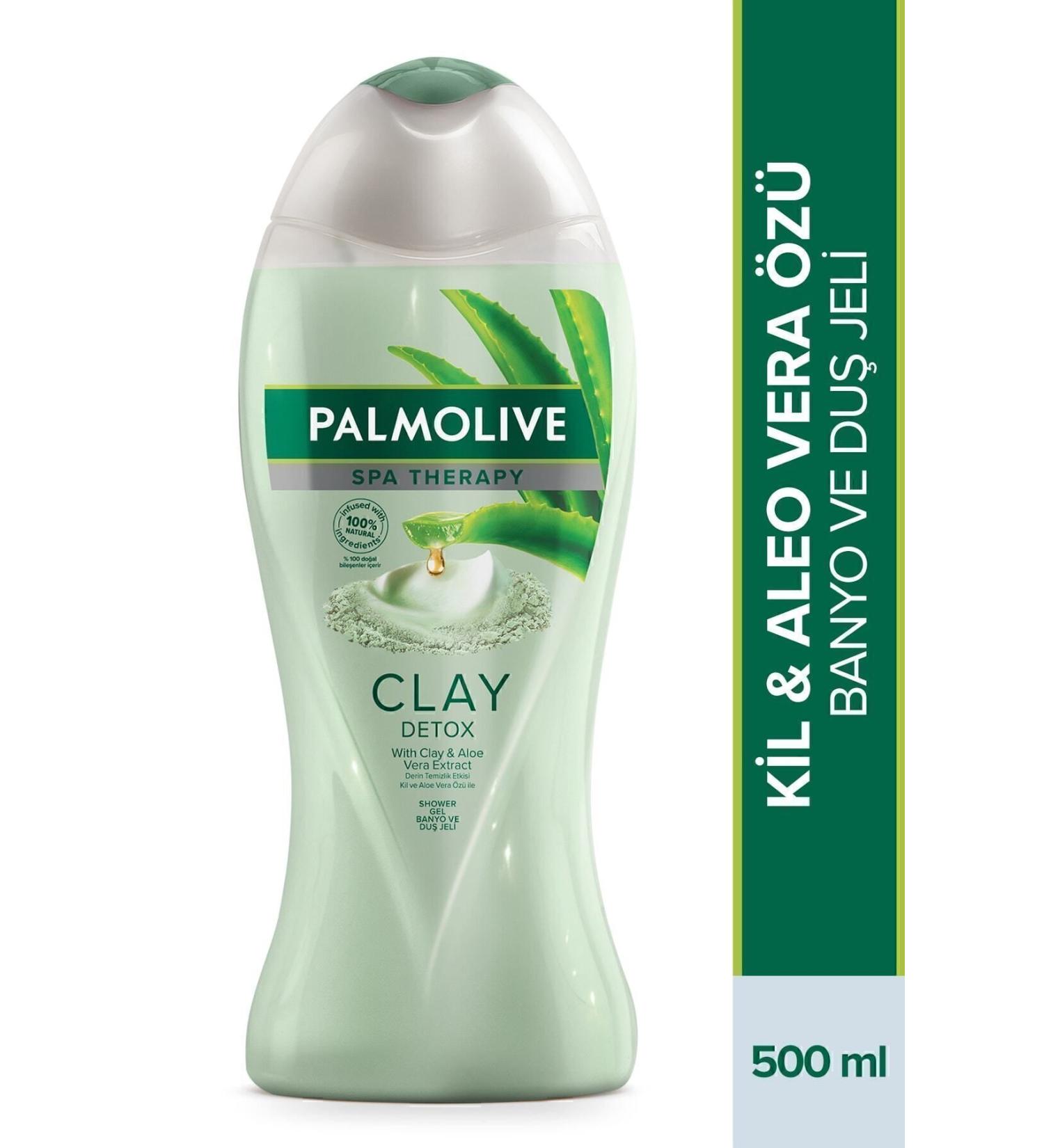 Palmolive Spa Therapy Clay Detox Clay and Aloe Vera Extract Bath and Shower Gel 500 ml - Buy Online on GoSupps.com