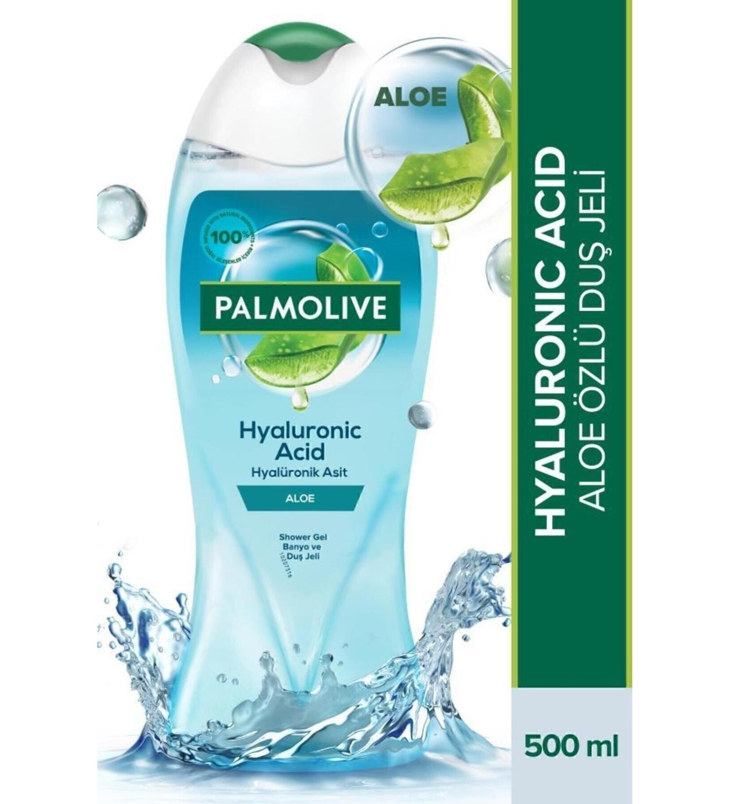 Palmolive Hyaluronic Acid Natural Aloe Extract Moisturizing Bath and Shower Gel 500 ml - Buy Online on GoSupps.com