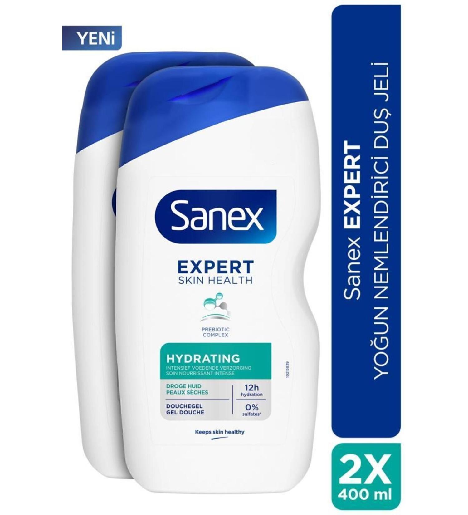 Sanex Expert Intensive Moisturizing 2x 400ml Shower Gel - Buy Online on GoSupps.com