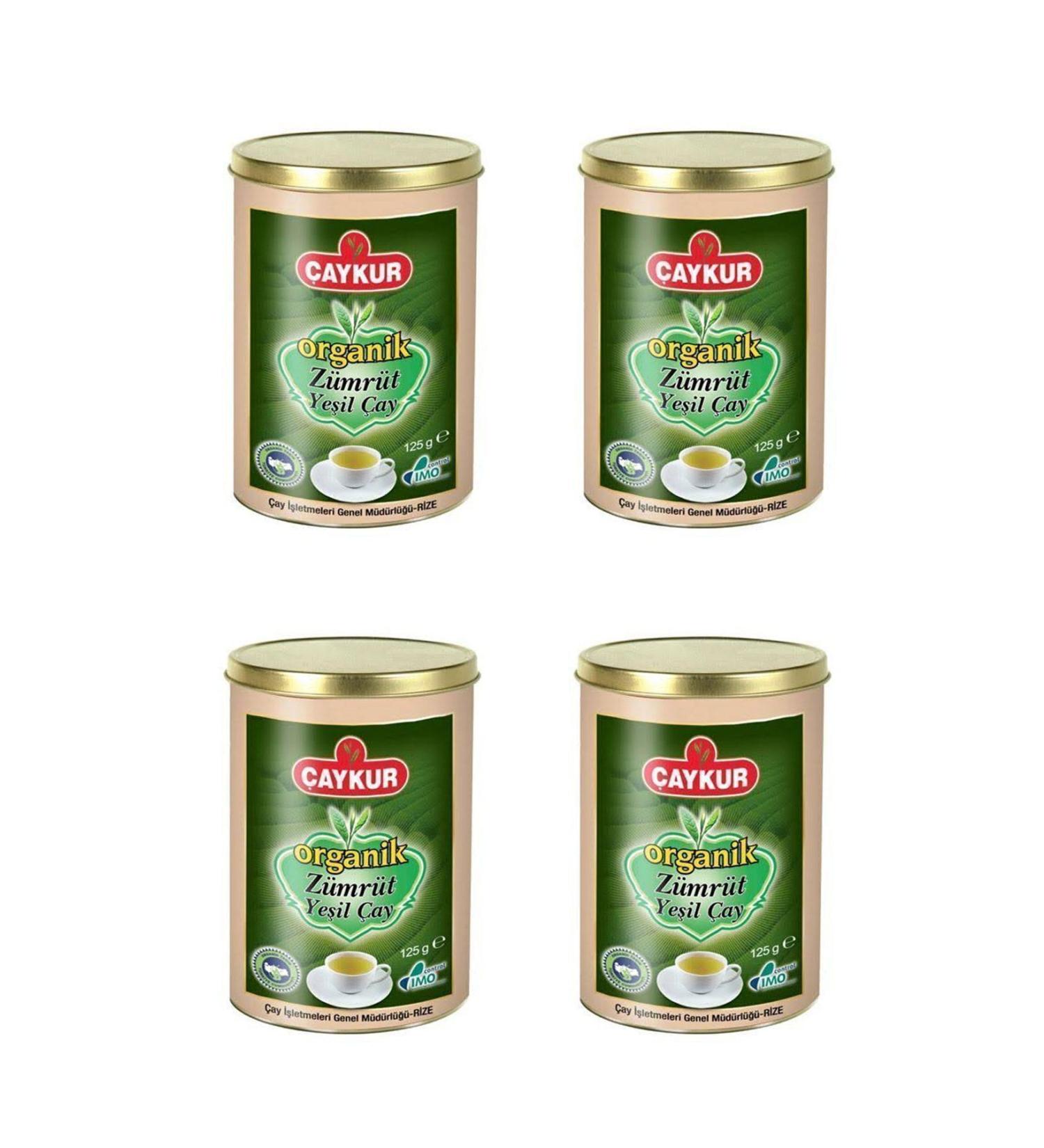 aykur Organic Emerald Green Tea 125 gr X 4 Pieces