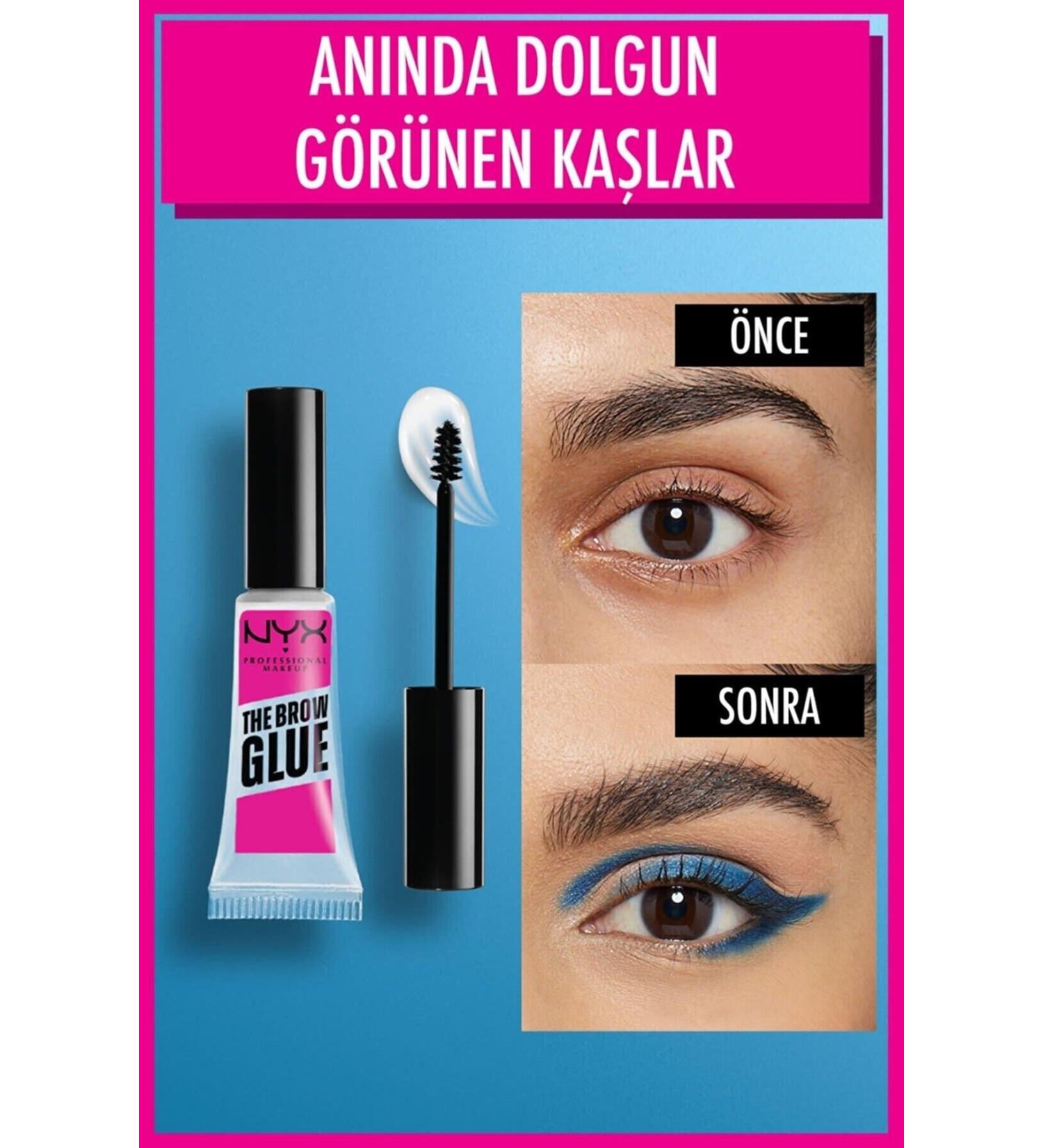 NYX Professional Makeup The Brow Glue Instant Brow Styler Clear Brow Setting Mascara