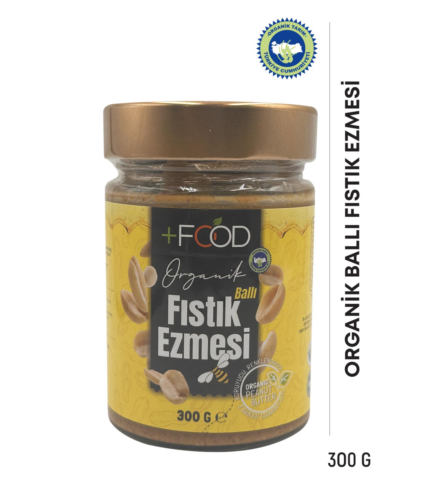 PLUSFOOD Organic Honey Peanut Butter