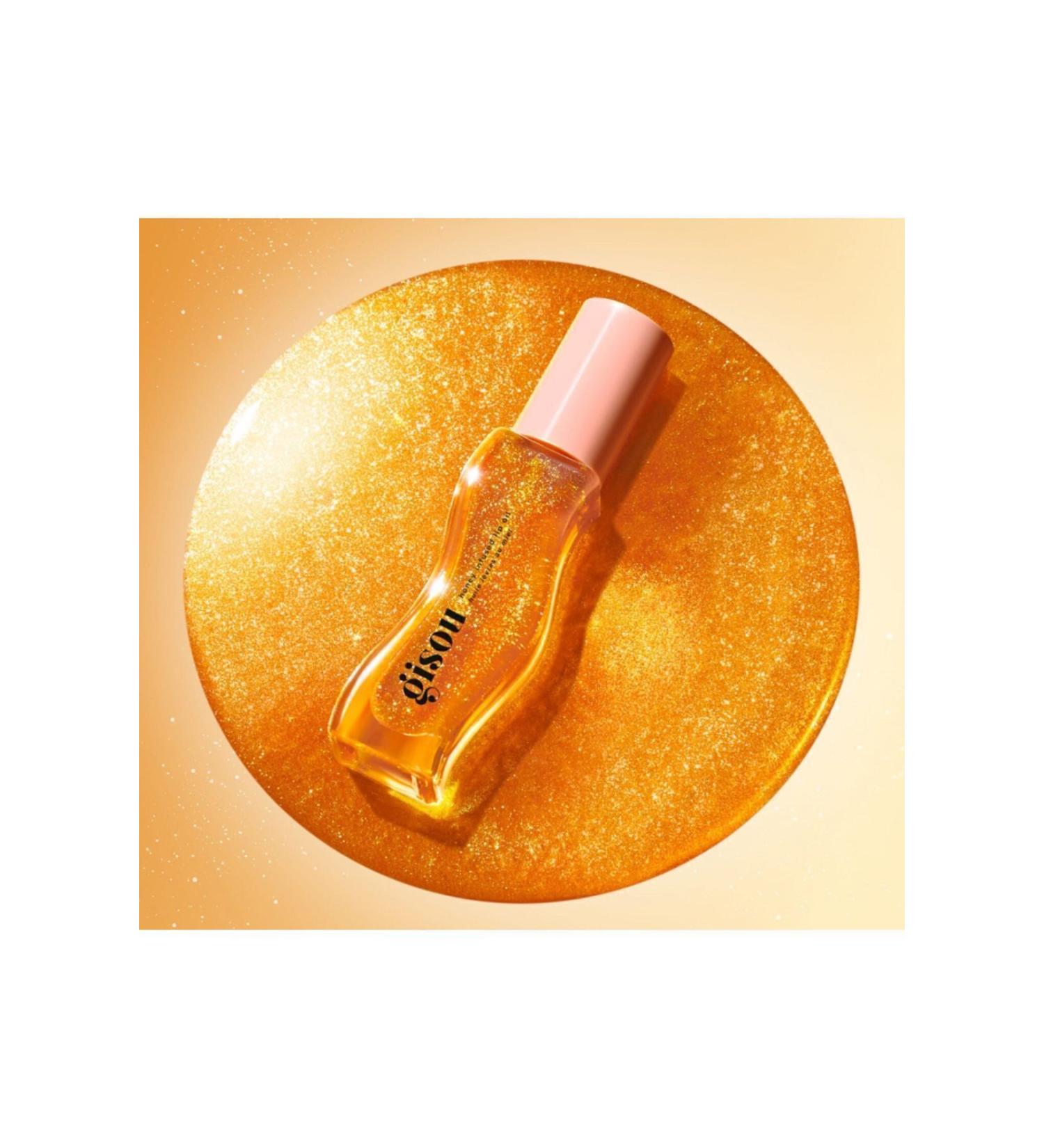 gisou Honey Infused Golden Shimmer Glow Lip Oil 8ml Pinkestcosmetics - Buy Online on GoSupps.com