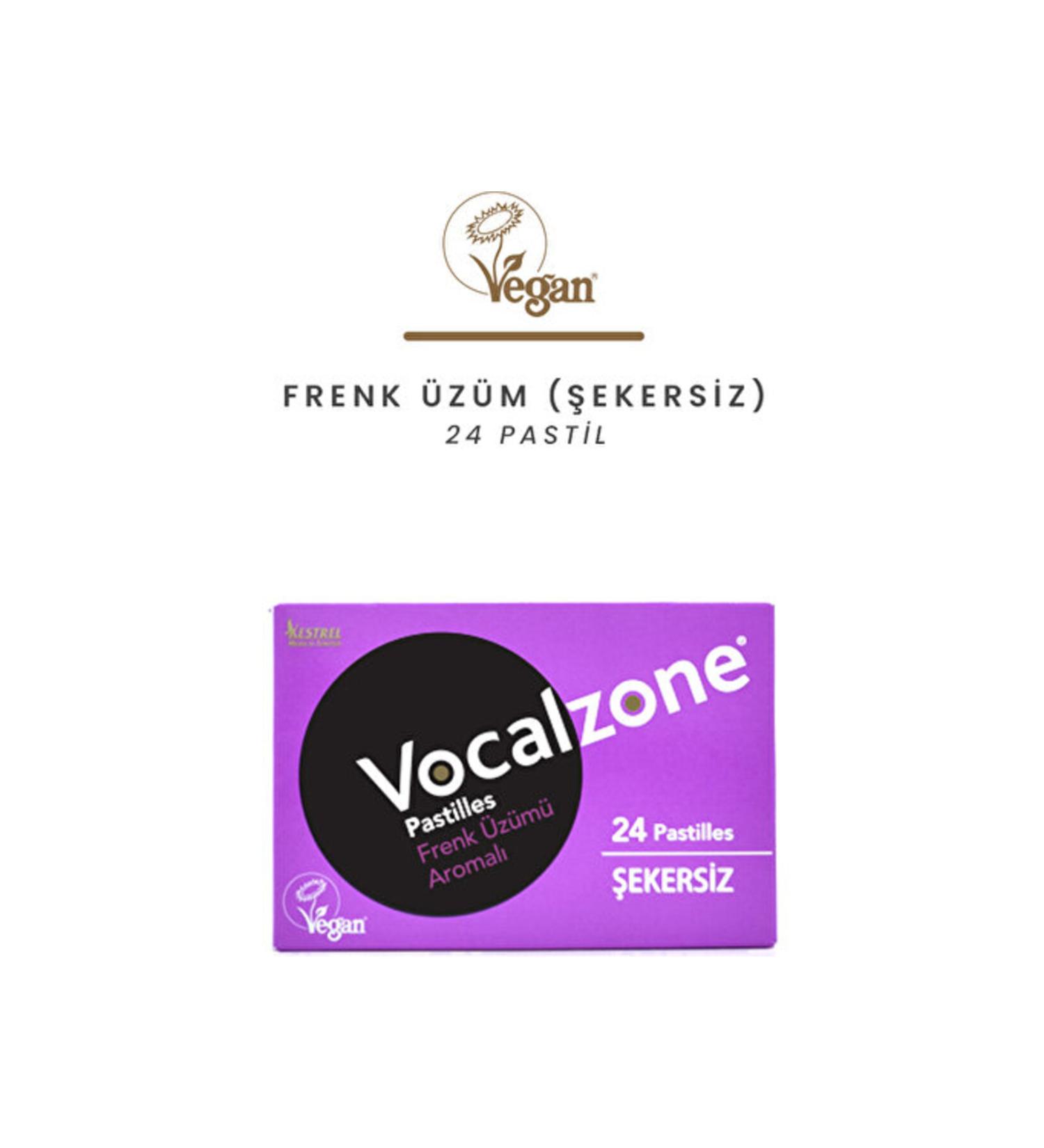 Vocalzone Blackcurrant (SUGAR FREE) 24 Pastilles