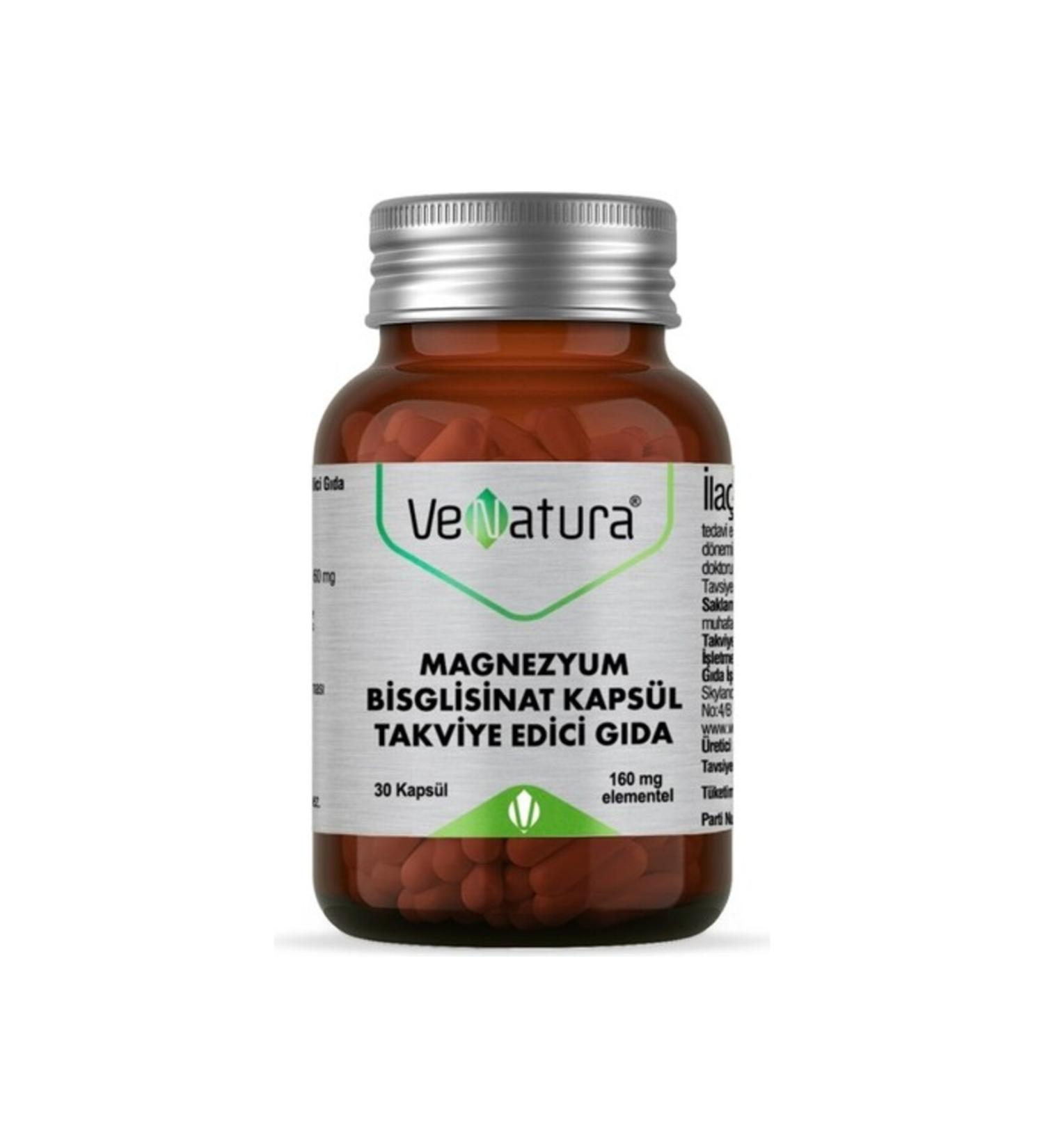 Venatura Magnesium Bisglycinate 160 Mg 30 Capsules