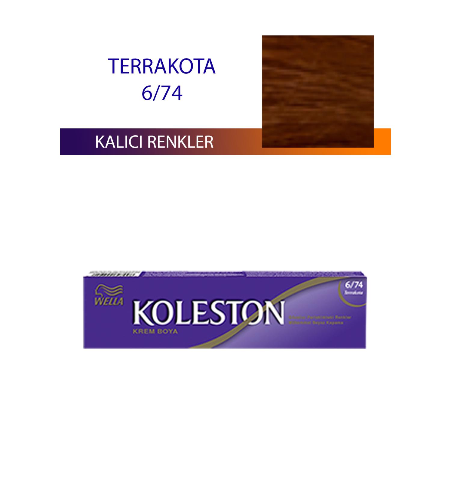 Wella Single Tube Hair Dye Terracotta 6/74