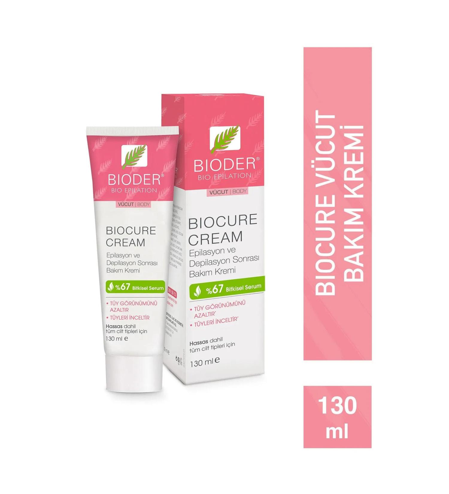 Bioder Biocure Cream 130 ml Hair Reducing Cream for Body Area 5 Pieces - Buy Online on GoSupps.com