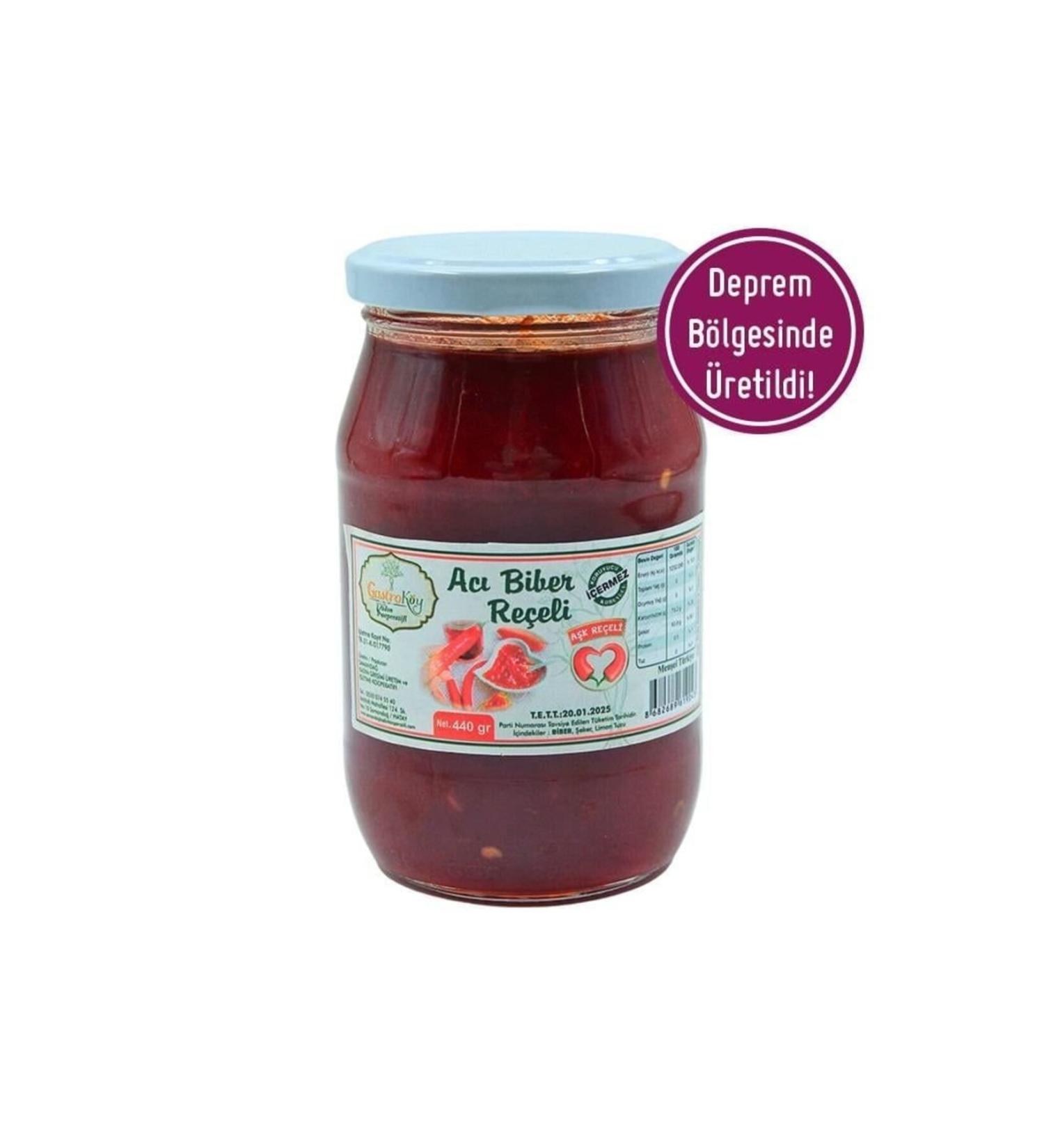 Gastrok y Hatay Hot Pepper Jam 440 Gr