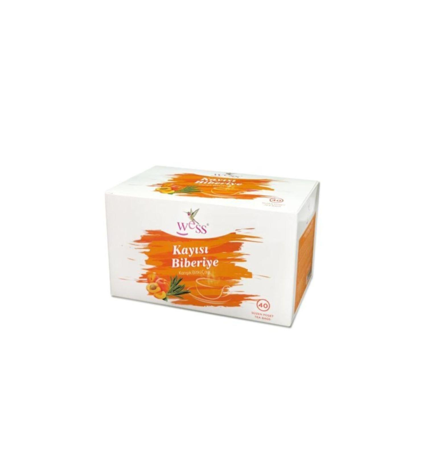 WESS Apricot Rosemary Mixed Herbal Tea 40 Filtering Bags - Buy Online on GoSupps.com