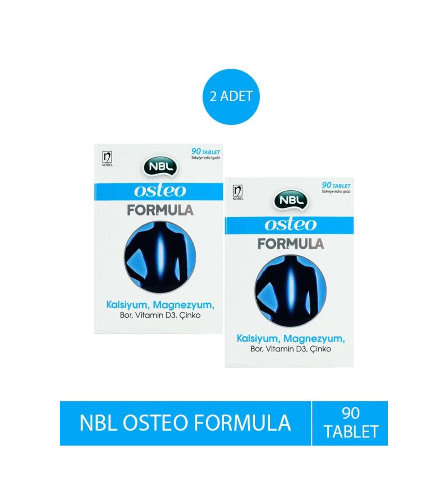 NBL Osteo Formula 90 Tablets 2 Pieces