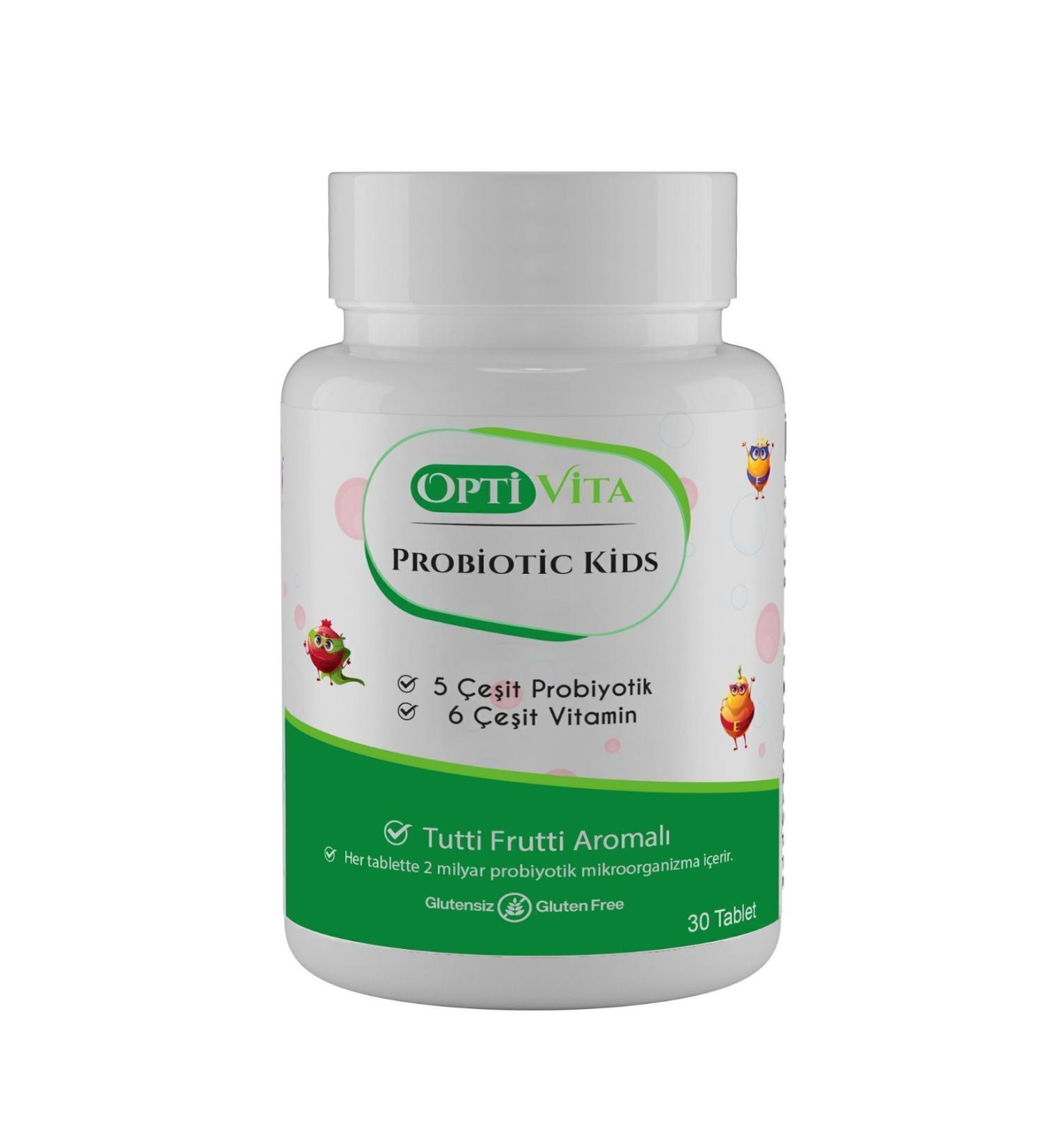 Optivita Probiotic Kids 30 Chewable Tablets - Probiotic and Vitamin Supplement for Children - Buy Online on GoSupps.com