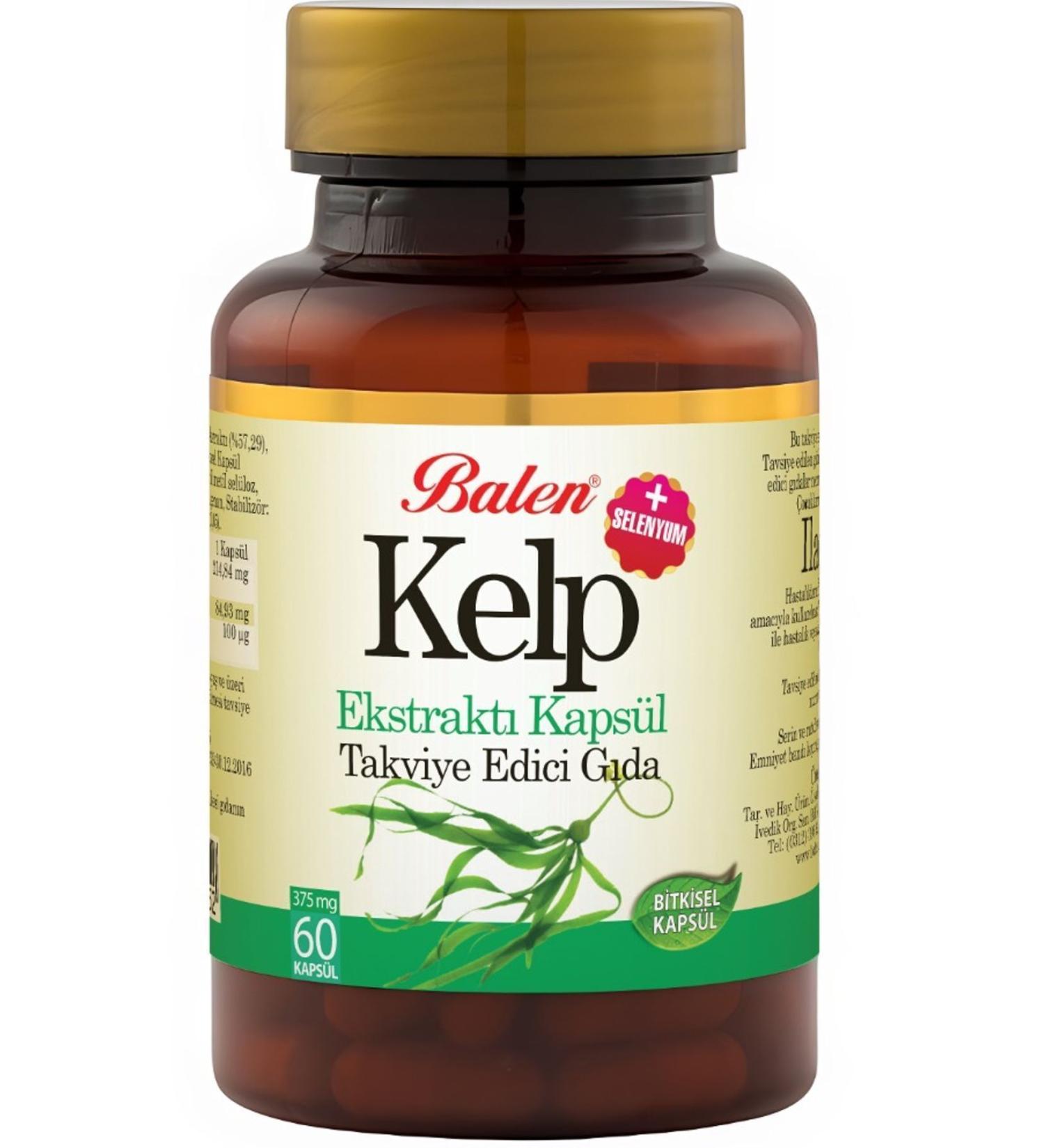 Balen Kelp Extract - Selenium Capsule 375Mg 60 Capsules