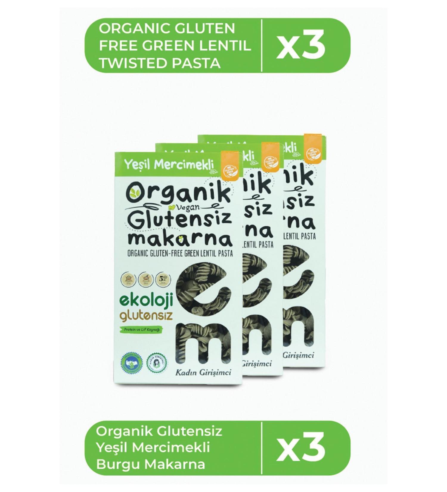 Ecology Gluten Free Gluten Free Pasta Green Lentil Helix 200Gr3PKT Organic Gluten Free Pasta Green Lentil 200Gr3PK