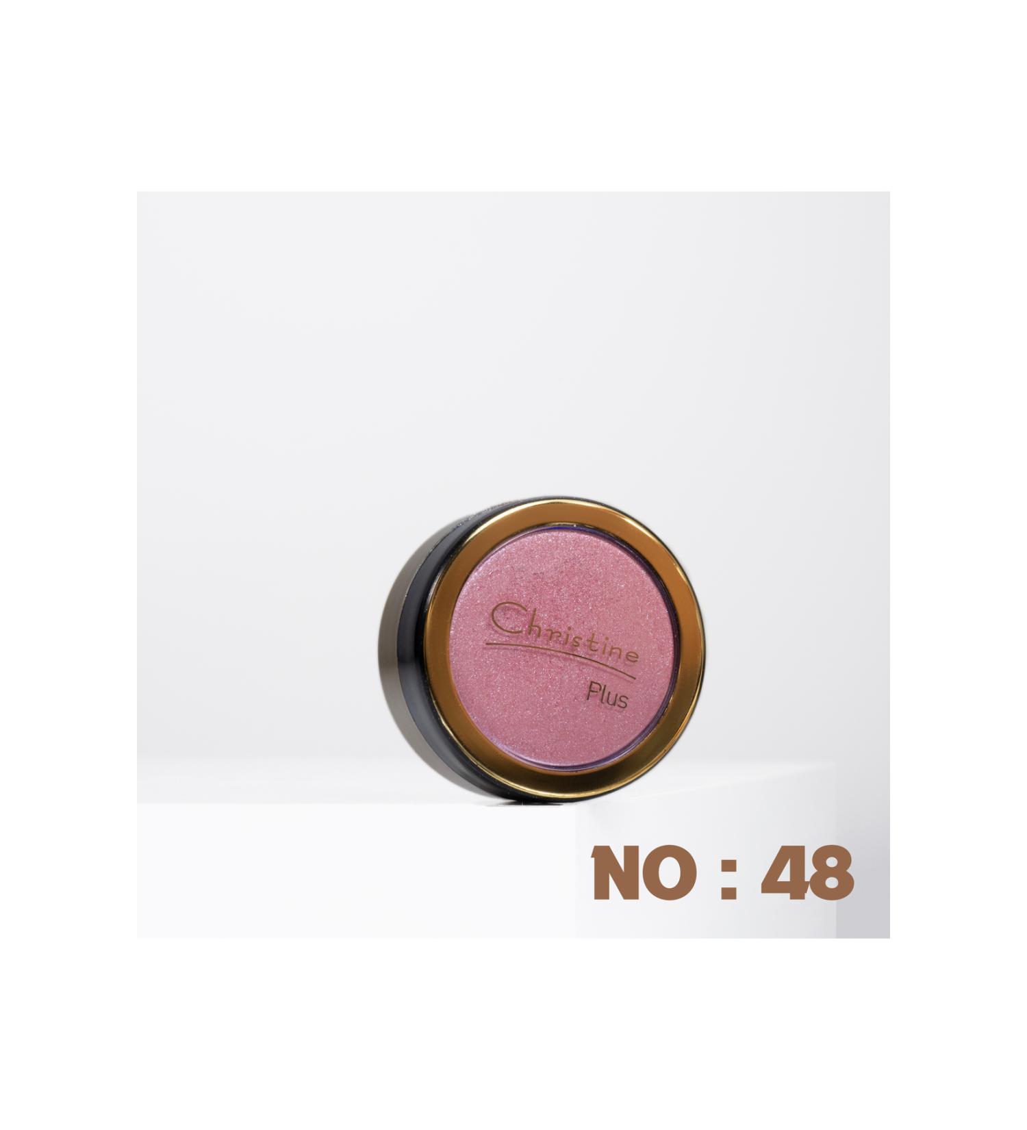 Christine Plus Glitter Single Eyeshadow Soft Color Shiny Eyeshadow Pink Eyeshadow No:48