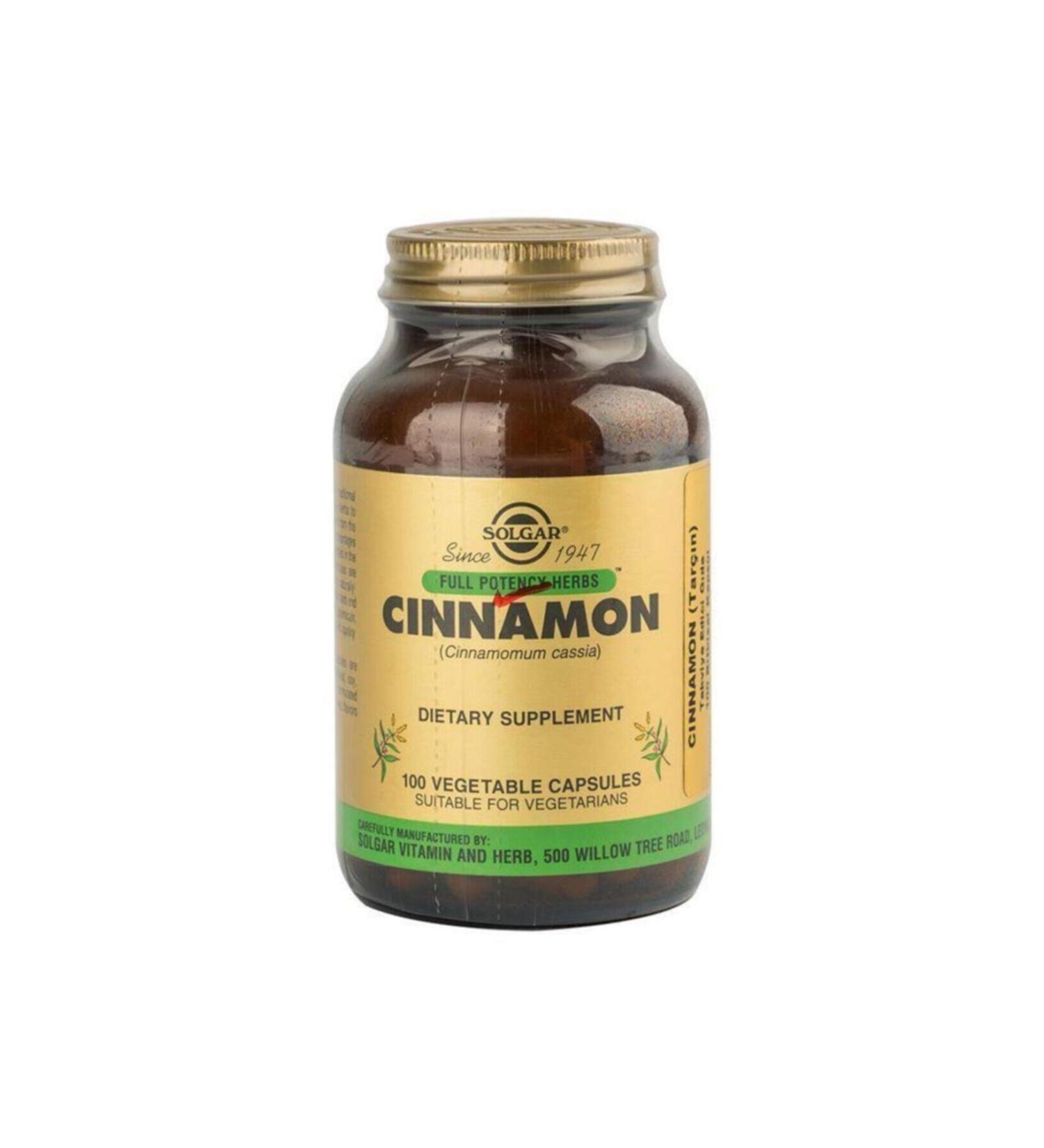 Solgar Cinnamon 100 Capsules