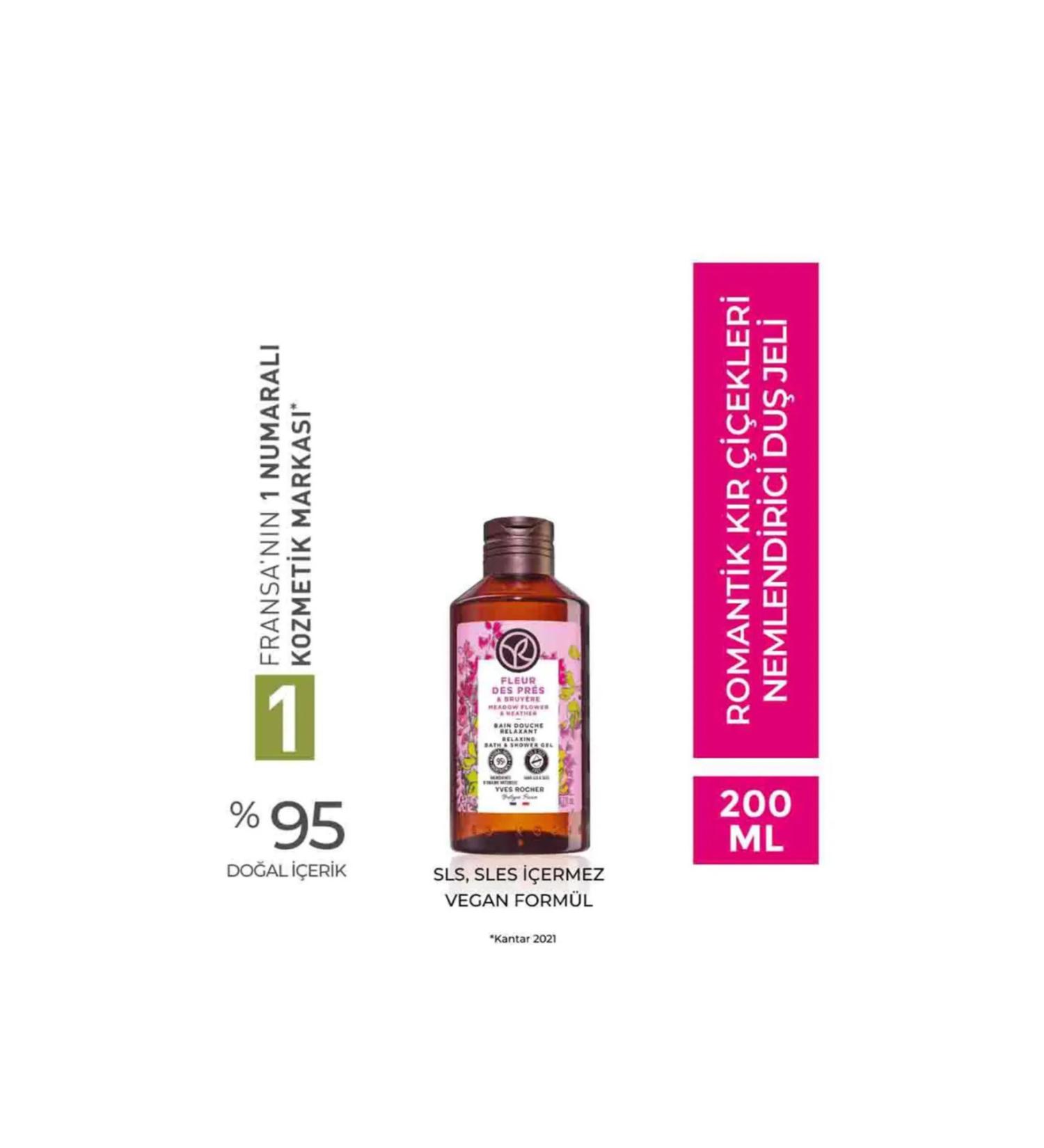 Yves Rocher Moisturizing Shower Gel - Romantic Wildflowers - 200ml