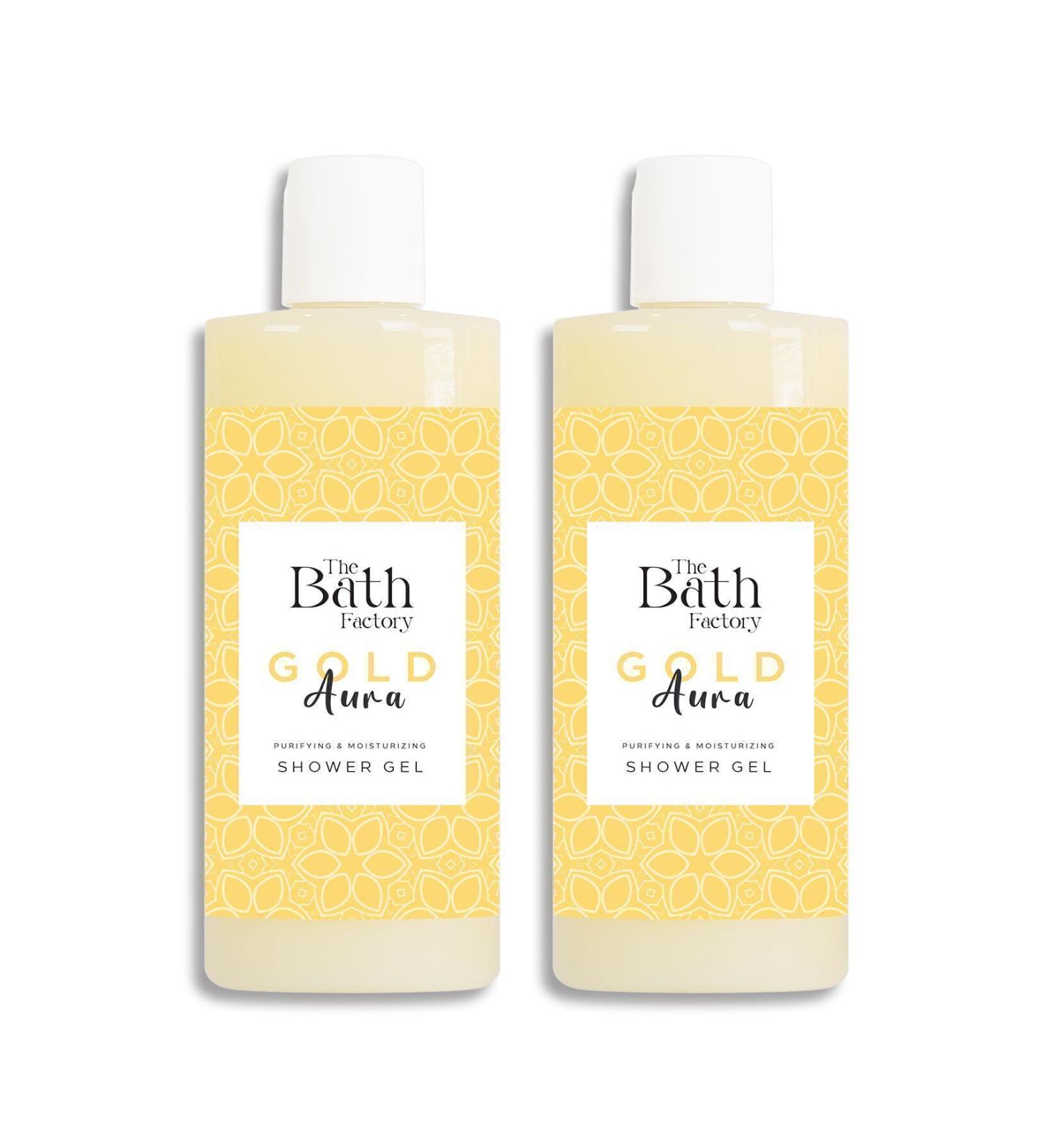 THE BATH FACTORY Gold Aura Shower Gel (2 X 400 Ml) - Buy Online on GoSupps.com