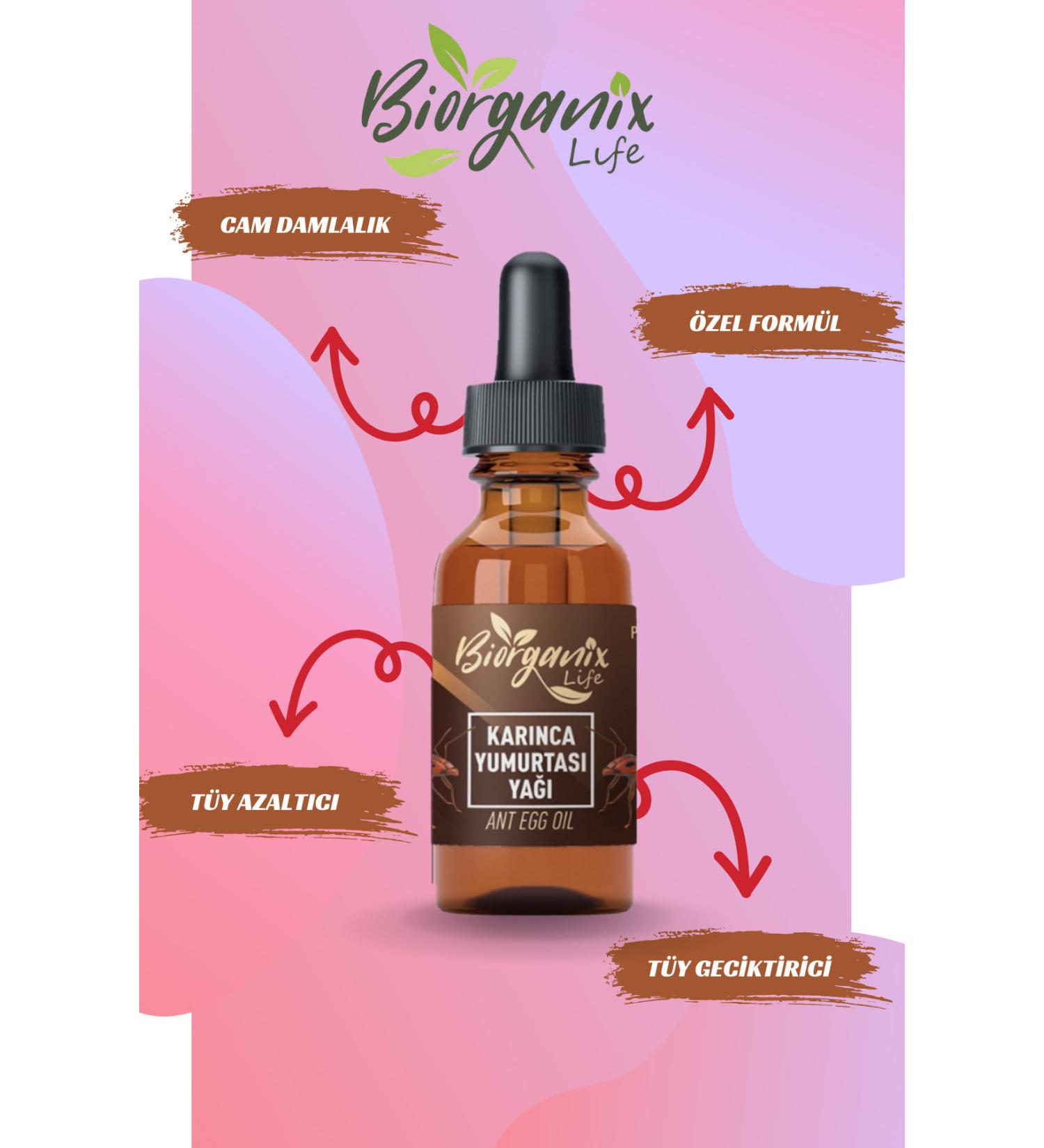 Biorganix Life Ant Egg Oil 20cc Hair Removal and Hair Reducing Serum