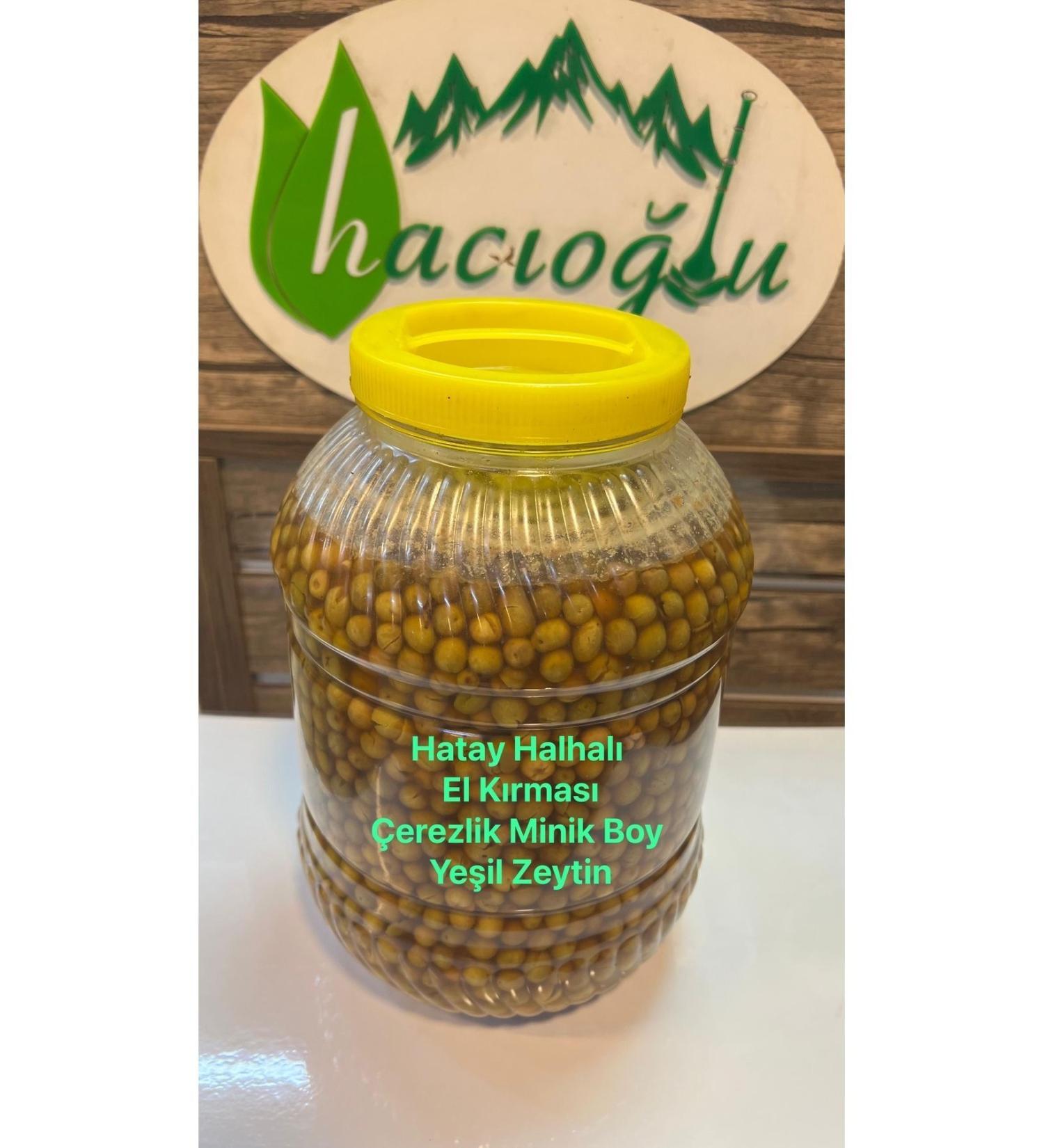 Hac o lu spice Hatay Local Halhali Small Size Snack Green Olives 5 Liters / 3 Kg Can - Buy Online on GoSupps.com