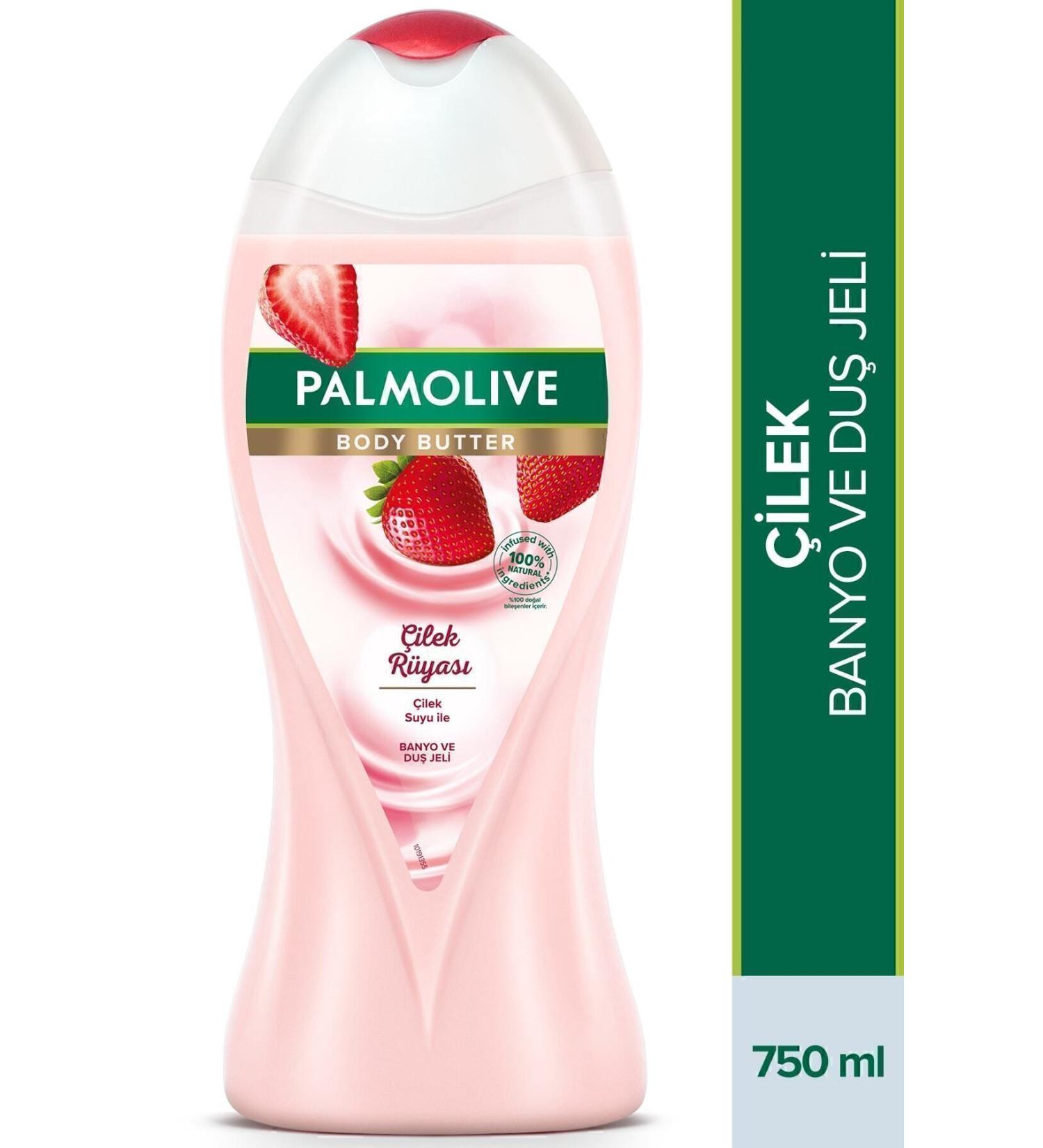 Palmolive Body Butter Strawberry Dream Bath and Shower Gel with Strawberry Water 750 ml - Buy Online on GoSupps.com