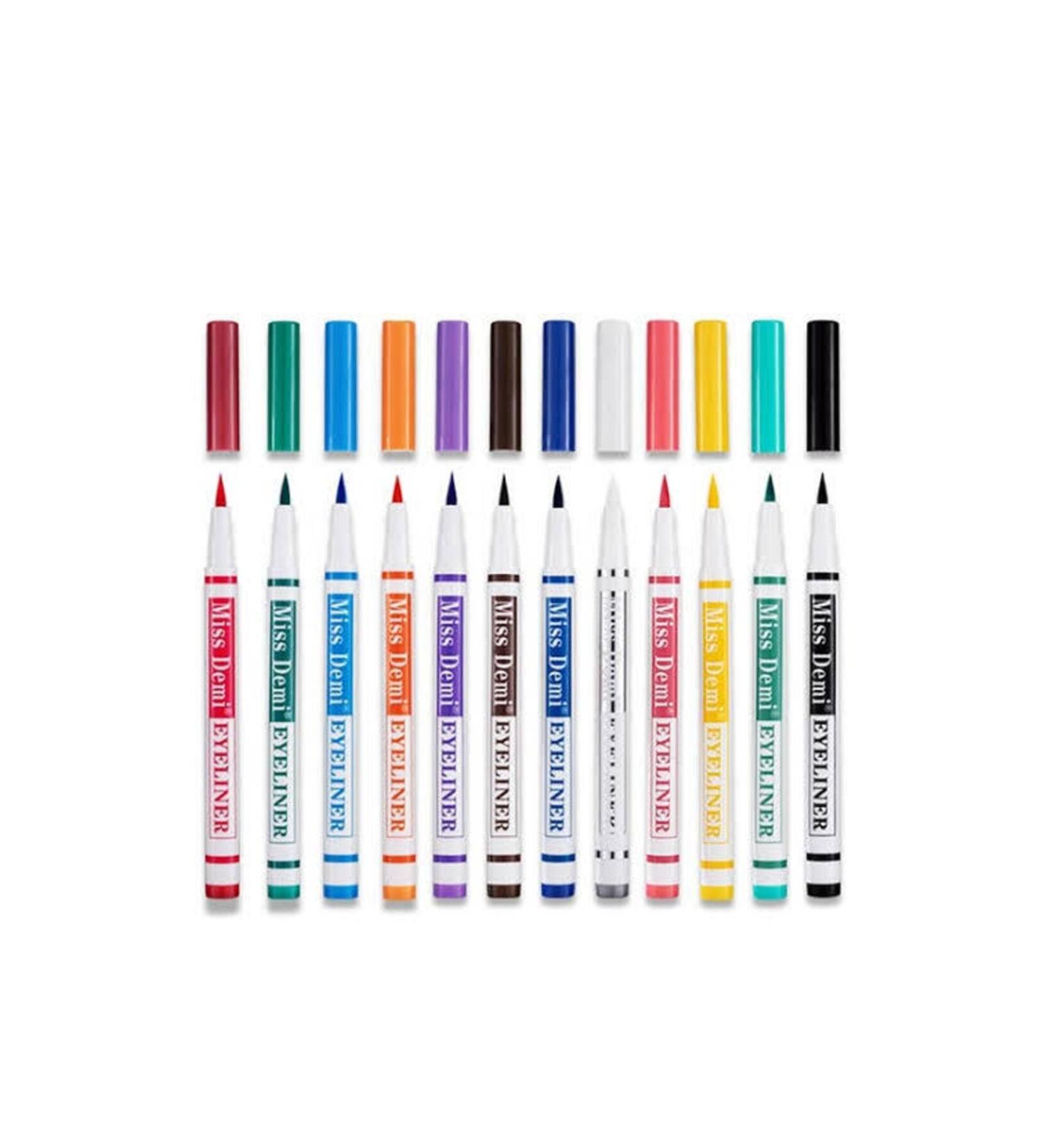 BEAUTY MODEL 12 Color Pen Eyeliner Set - Buy Online on GoSupps.com