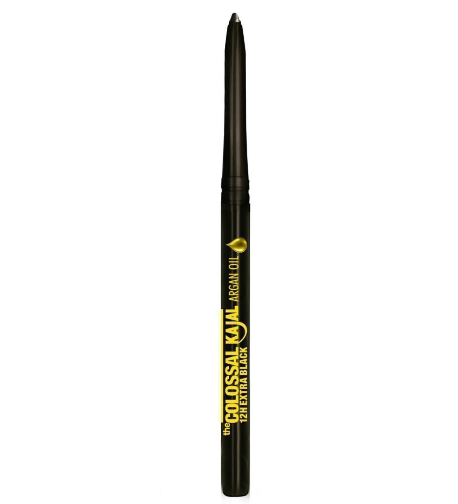 Maybelline New York The Colossal Kajal Extra Black Eye Pencil with Argan Oil - Buy Online on GoSupps.com