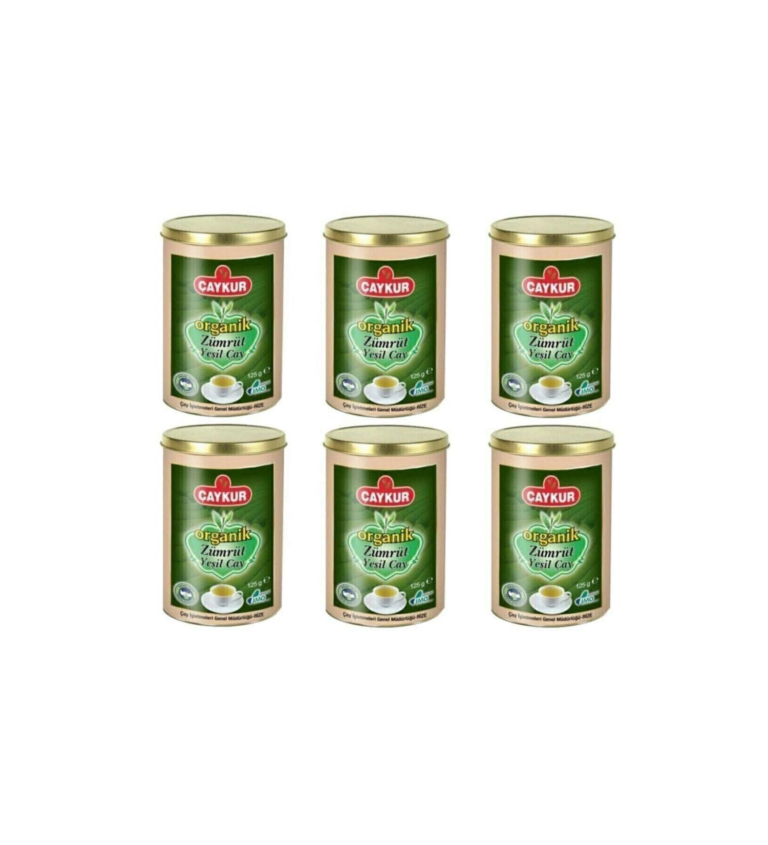 aykur Special Series Organic Emerald Green Tea 125 Gr X 6 Pieces