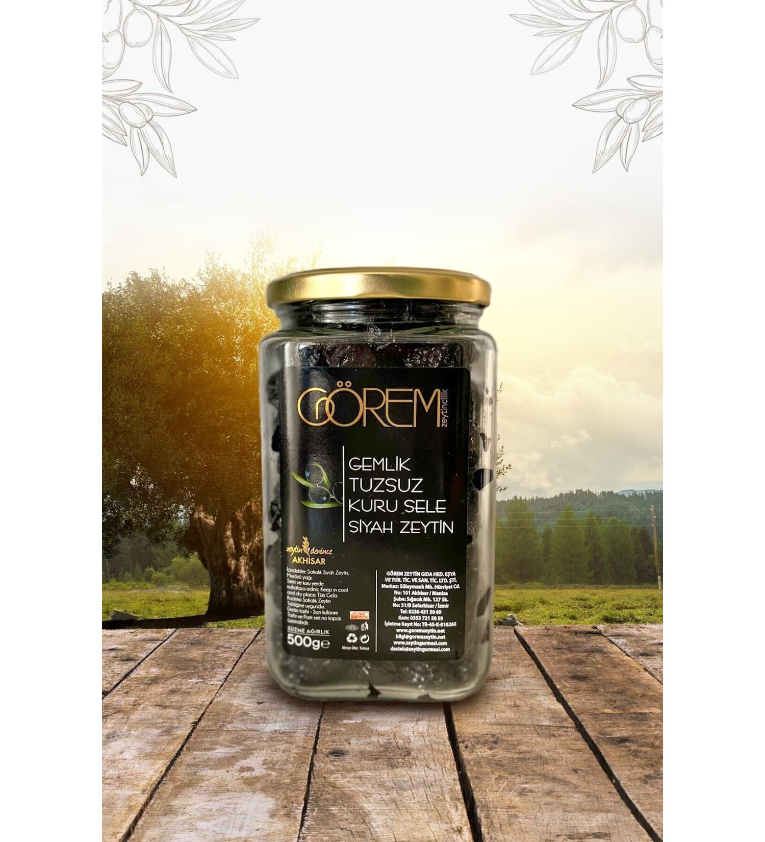 G rem Olives Unsalted Gemlik Type Dry Sele 500 Gr.