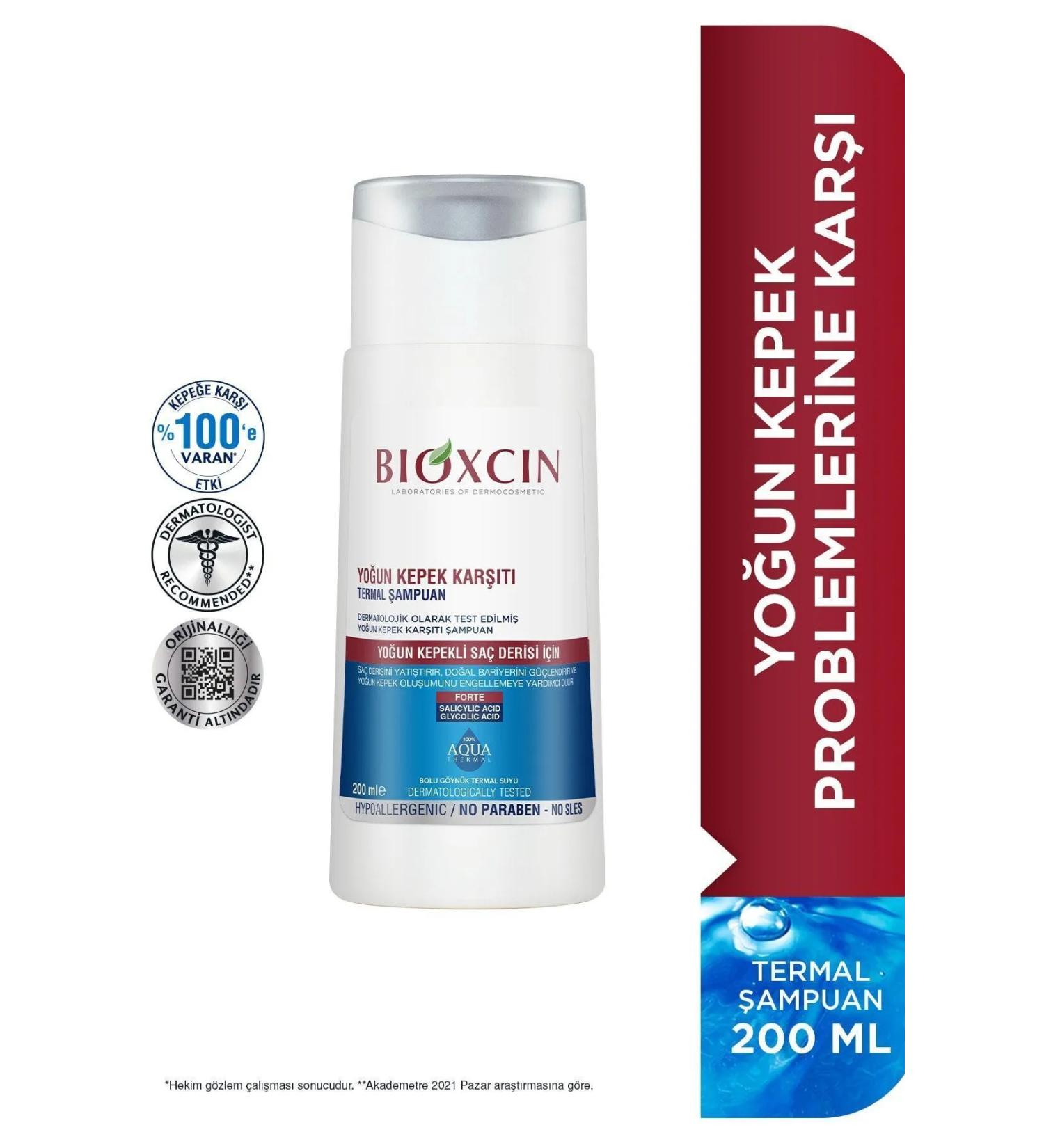Bioxcin Aqua Thermal DS Intensive Anti-Dandruff Shampoo 200 ml 5-pack - Buy Online on GoSupps.com