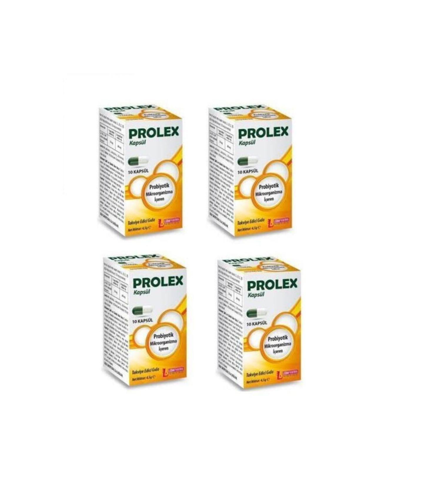 LedaPharma Prolex Probiotic 10 Capsules 4 Pieces