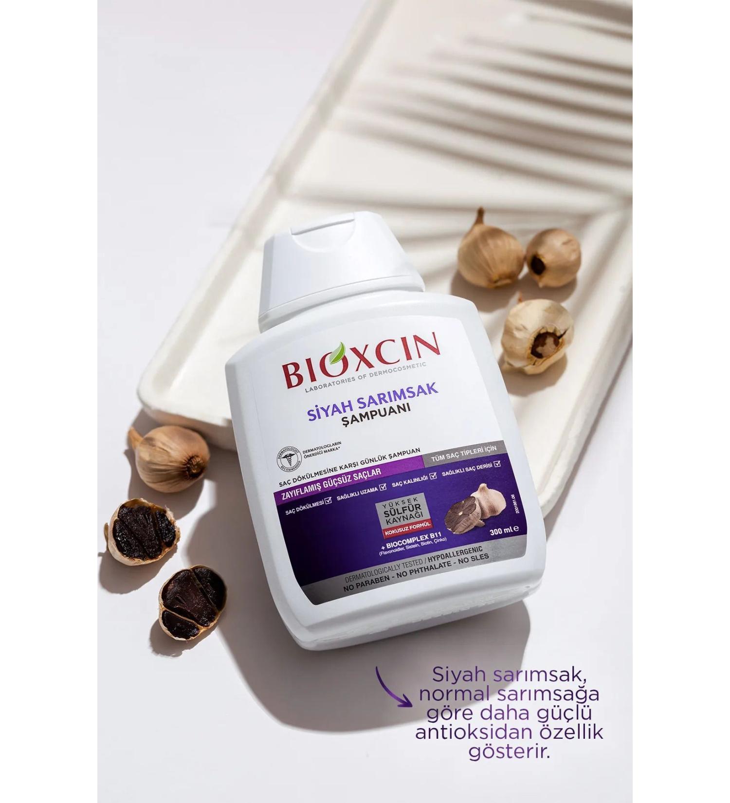 Bioxcin Black Garlic Anti Hair Loss 2nd Si P Shampoo 300ml 3x2 - Buy Online on GoSupps.com