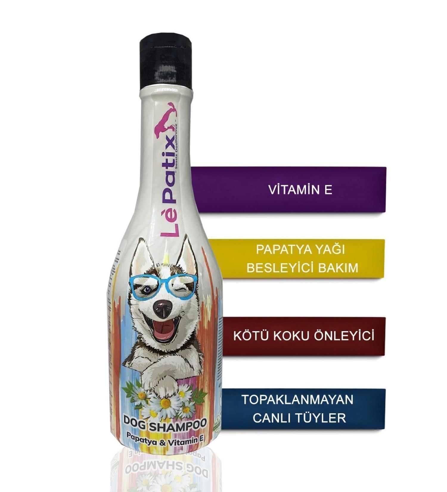 Le Patix Dog Shampoo Deodorizing Chamomile Pet Shampoo 400 Ml + Horse Chestnut Balsam 500 Ml