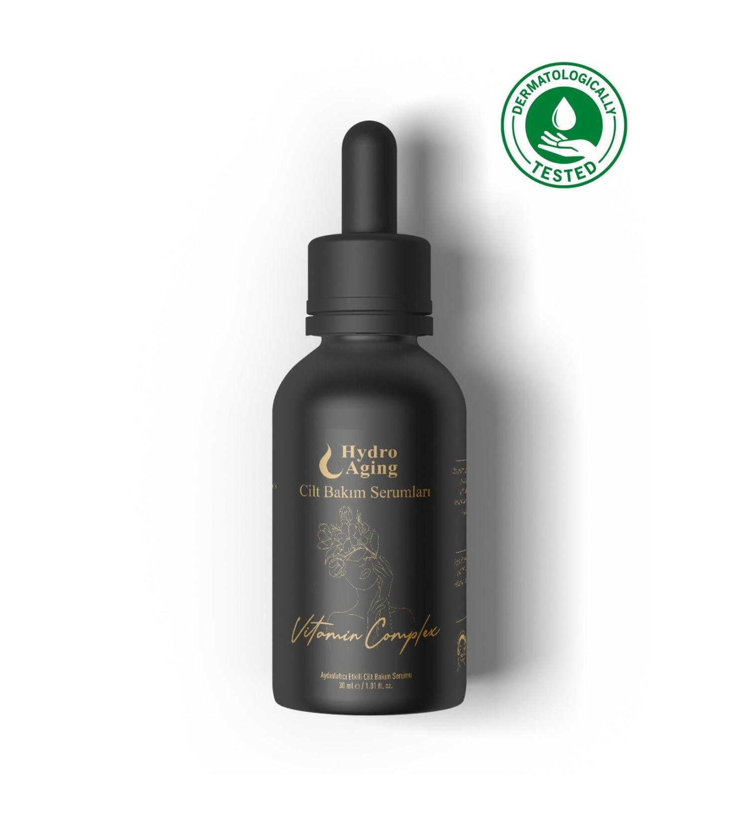 HydroAging Vitamin Complex (B5 E and C Vitamin) Brightening Effective Skin Care Serum