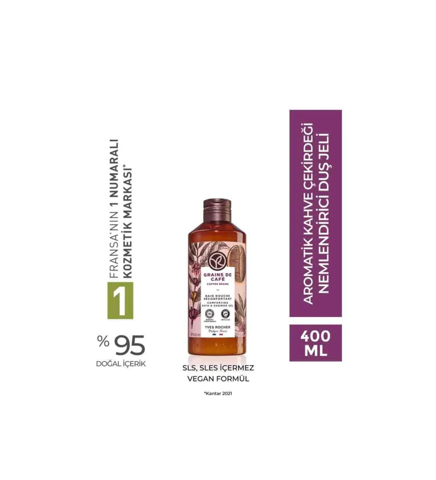 Yves Rocher Moisturizing Shower Gel - Aromatic Coffee Bean - 400ml