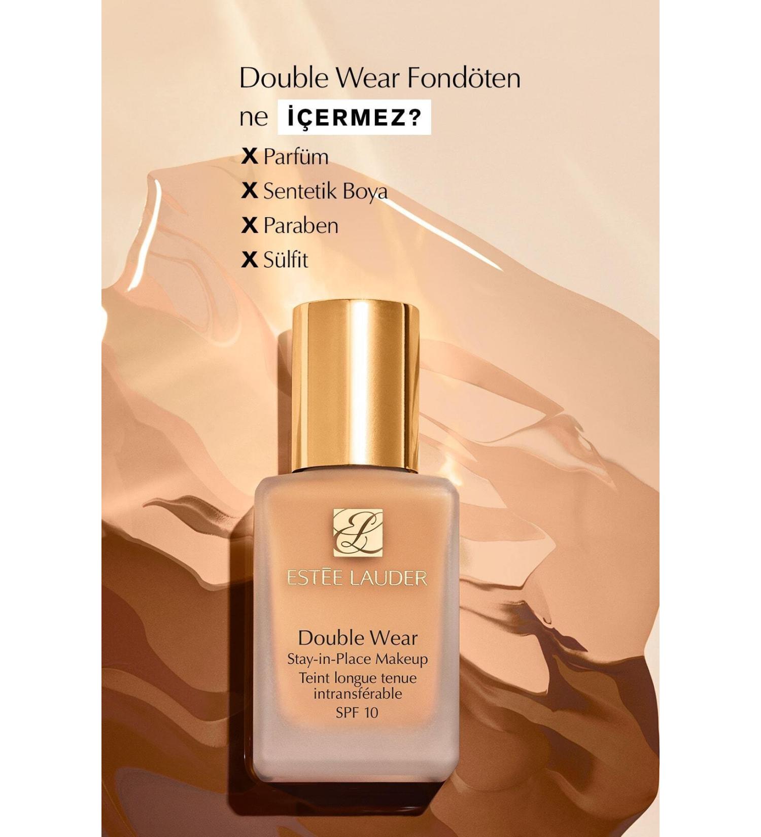 Estee Lauder Natural Looking Foundation Covering Blemishes on the Skin-SPF 10-6W2 Nutmeg- 30 mlPassi.399