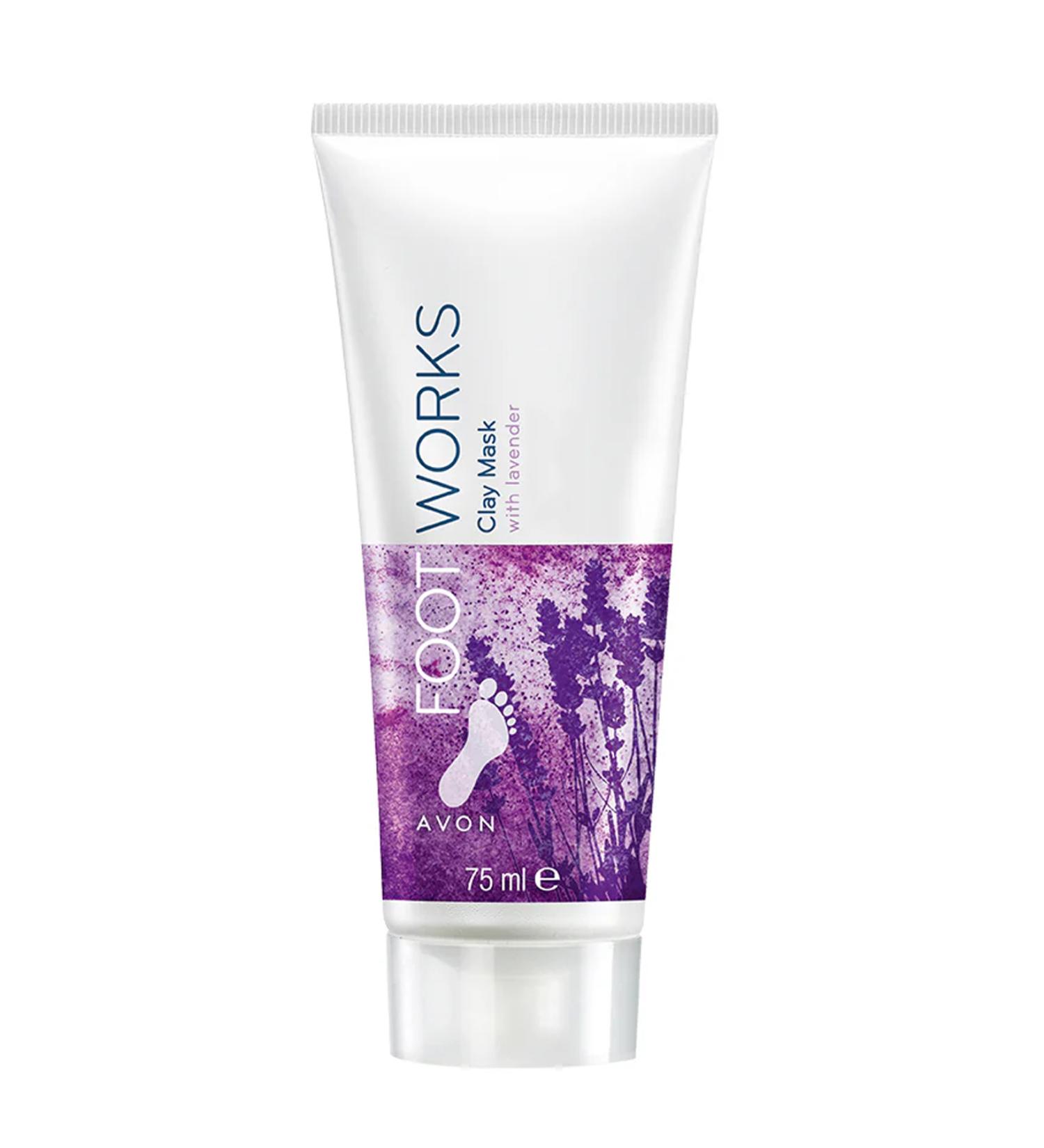 Avon Footworks Lavender Essence Foot Clay Mask 75 Ml. - Buy Online on GoSupps.com