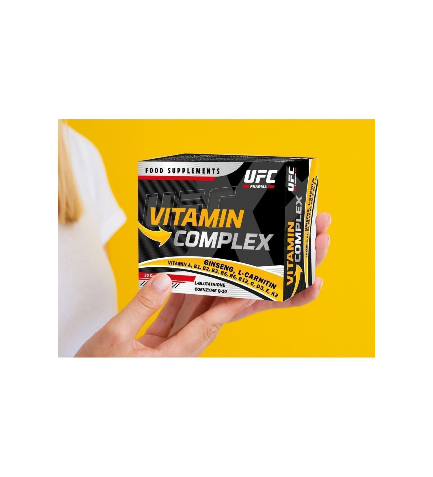 UFC Vitamin Red Ginseng L-glutathione L-carnitine Coenzyme Q10 Biotin Folic Acid Containing Vitamin Complex - Buy Online on GoSupps.com