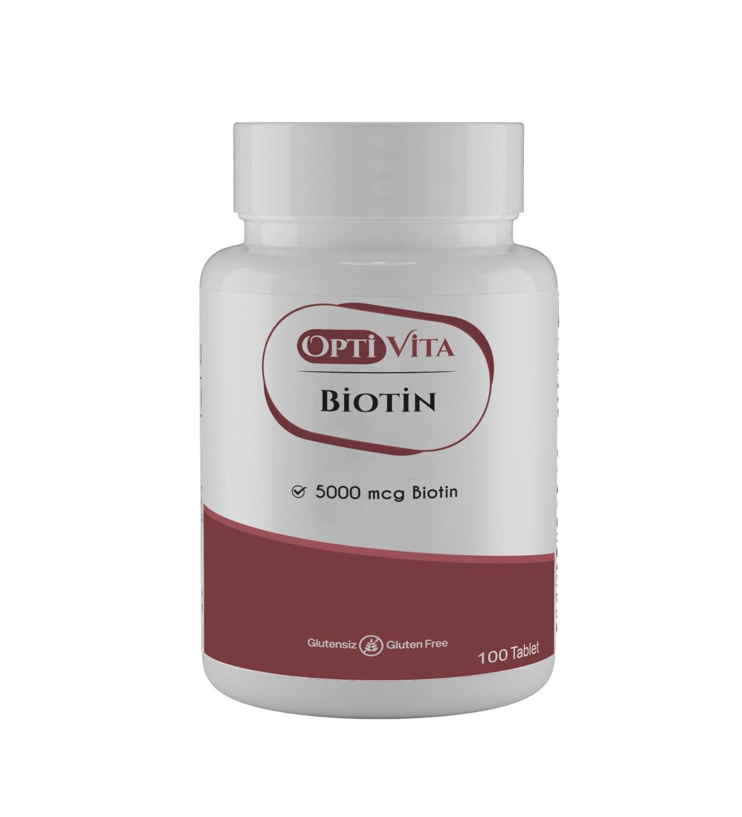 Optivita Biotin 5000 mcg 100 Tablets - Buy Online on GoSupps.com