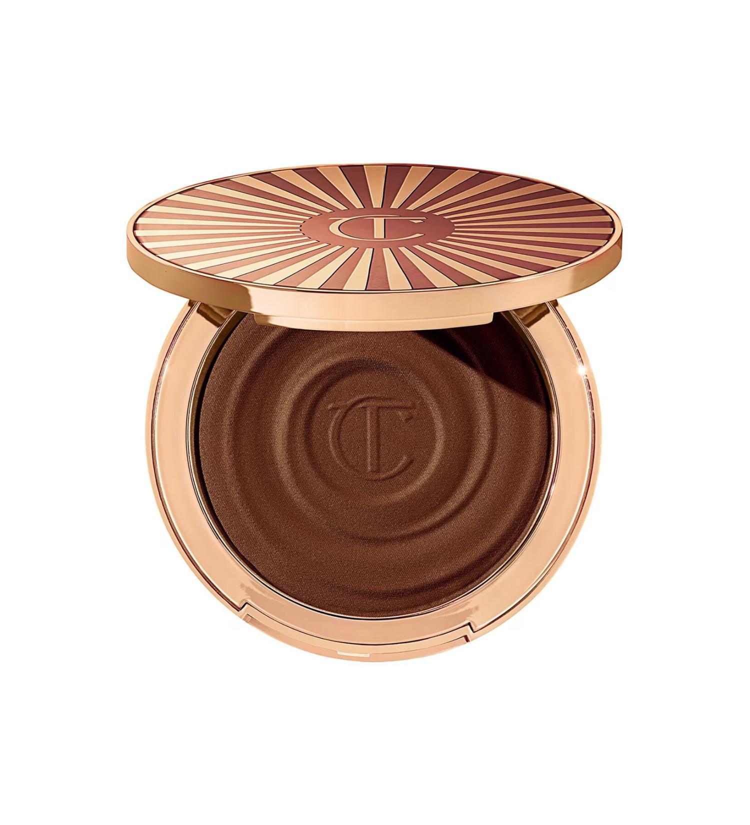 charlotte tilbury beautiful skin sun kissed glow - shimmering cream bronzer 21 gr - DEEP