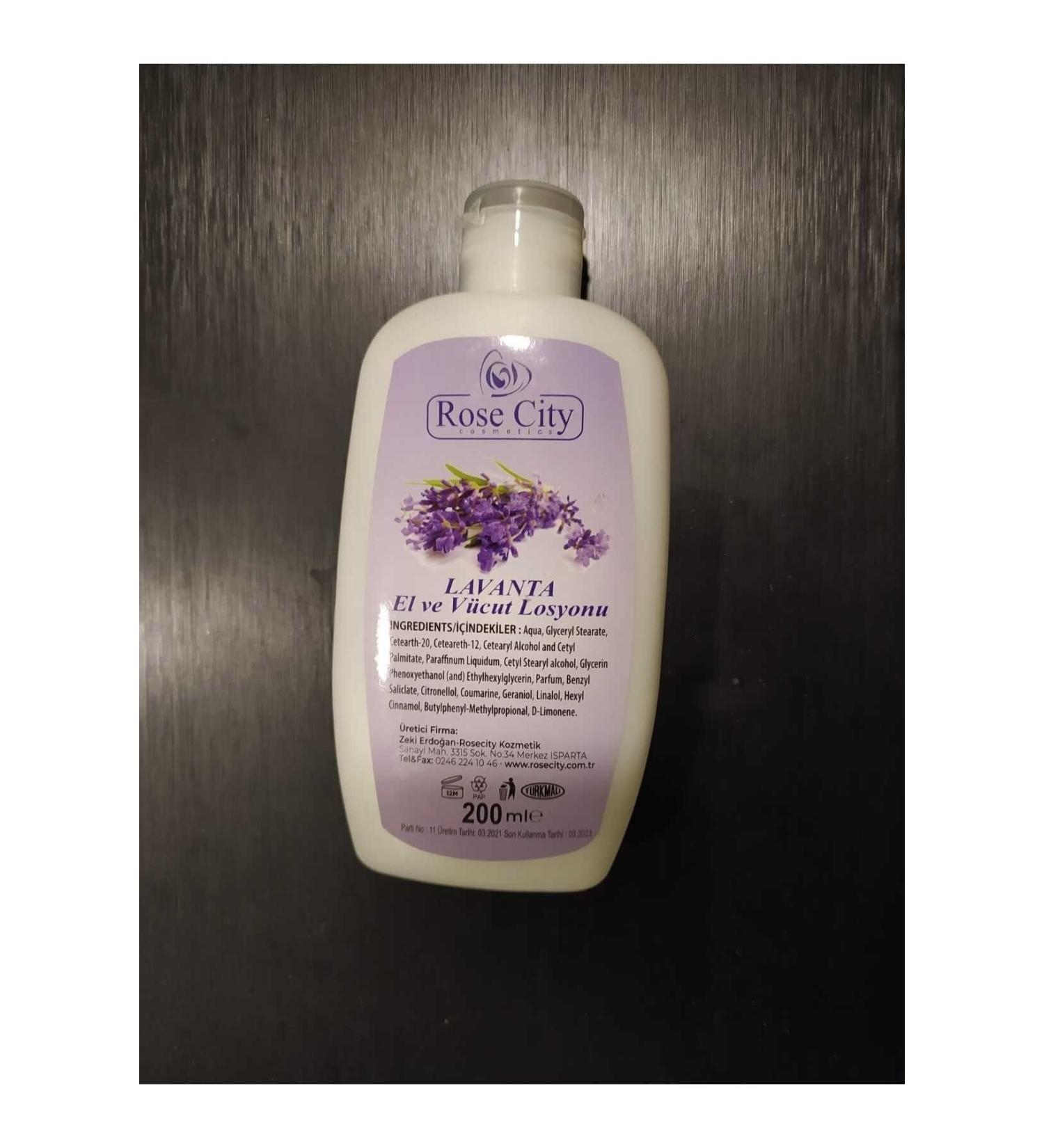 rosecity Lavender Hand and Body Lotion