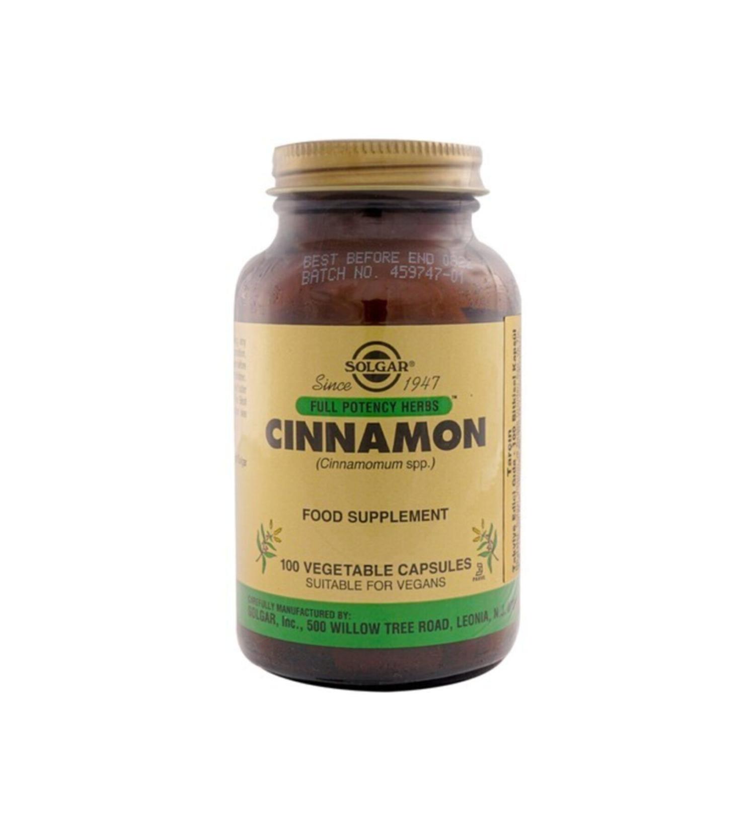 Solgar Cinnamon 100 Capsules