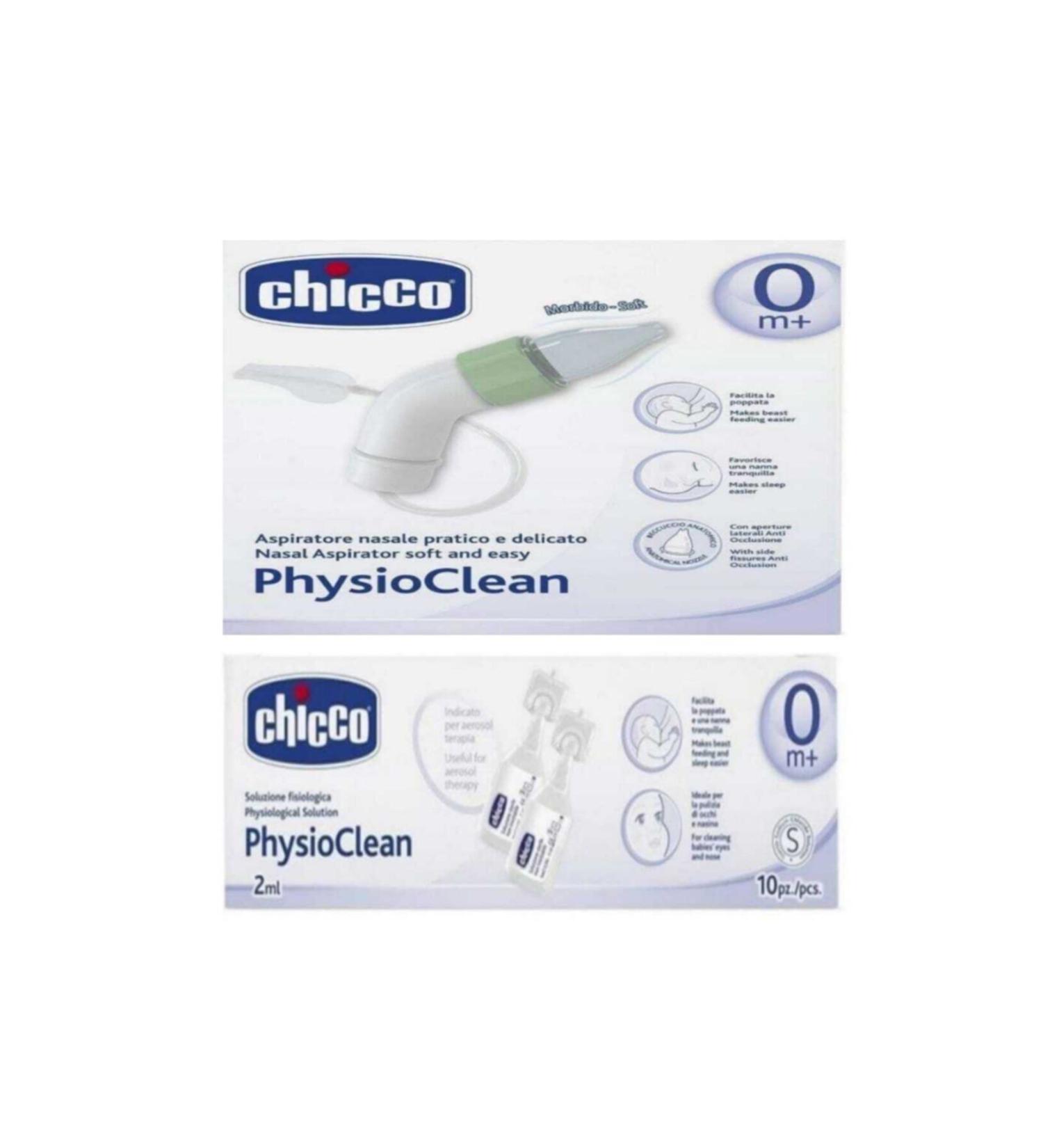Chicco Nasal Aspirator and 10 Physiological Serums