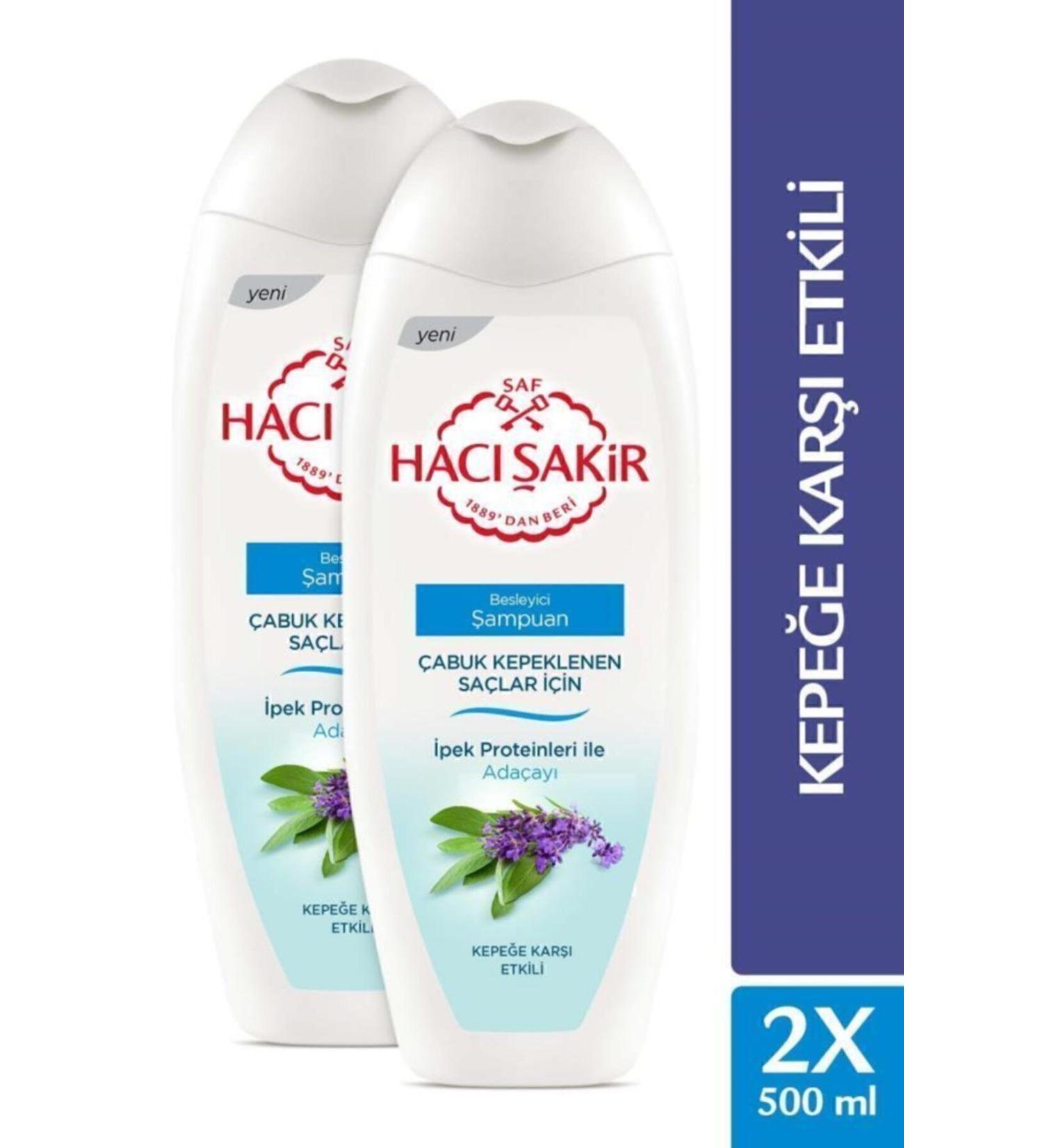 Hac akir Sage Nourishing Shampoo for Dandruff-Prone Hair 500 ml x2 Pieces