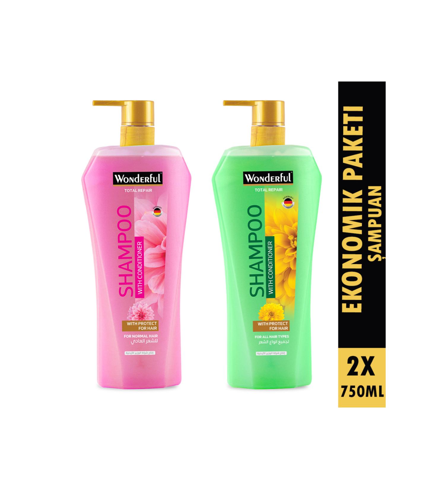 Wonderful shampoo set 750 ML 2 pieces
