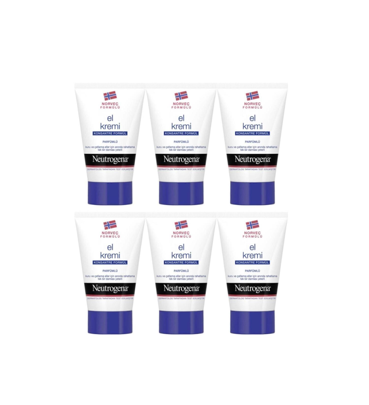 Neutrogena Perfumed Hand Cream 50 Ml 6 Pieces