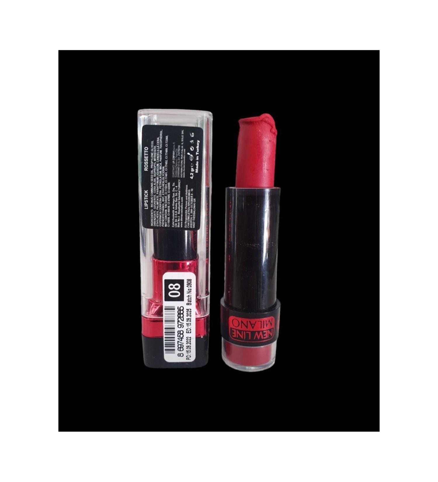 New Line Milano Lipstick No:8